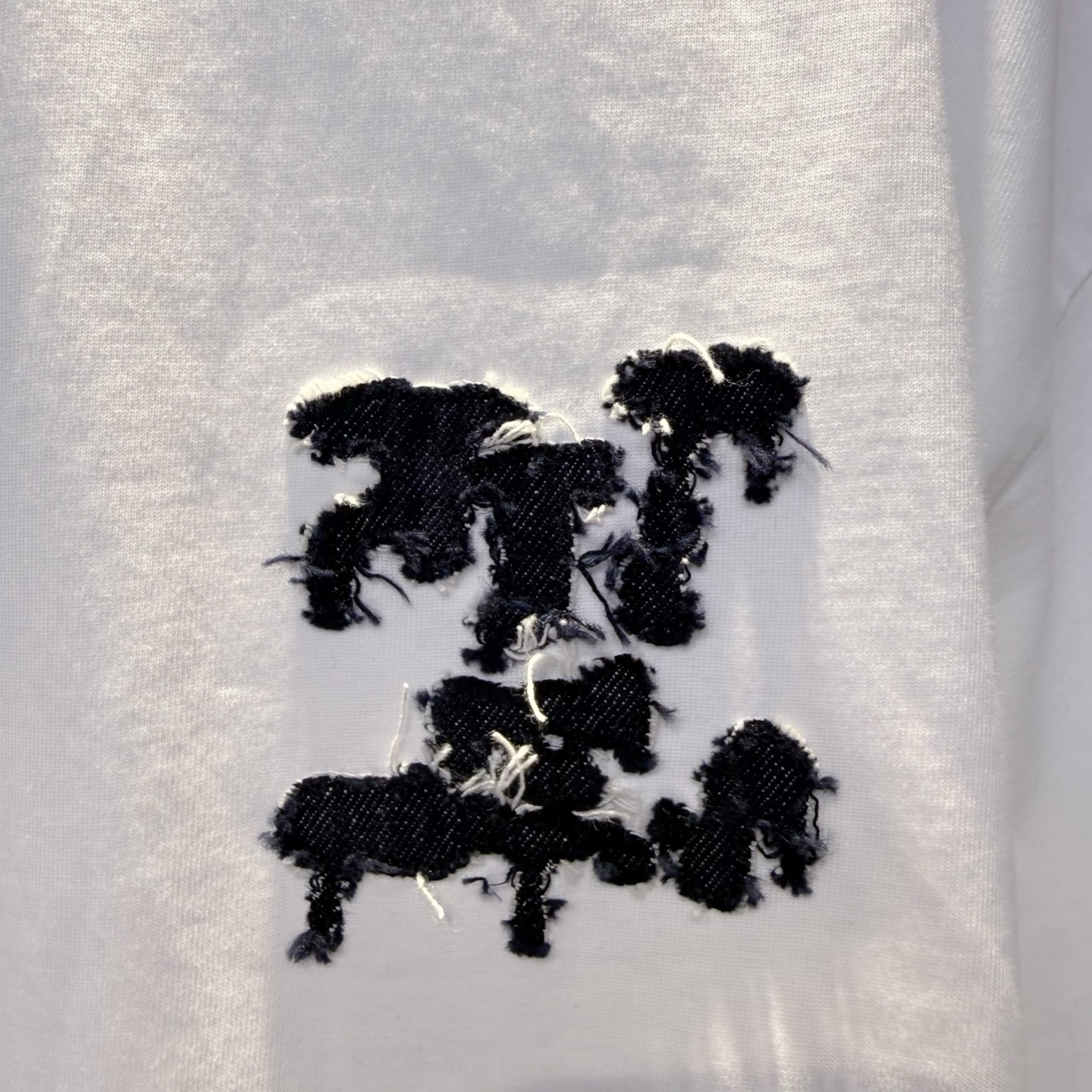 驴家 2026夏季新款短袖 走秀款 今年最新最设计 非常洋气 独家定制原版面料 最新图案搭配牛仔布设计 