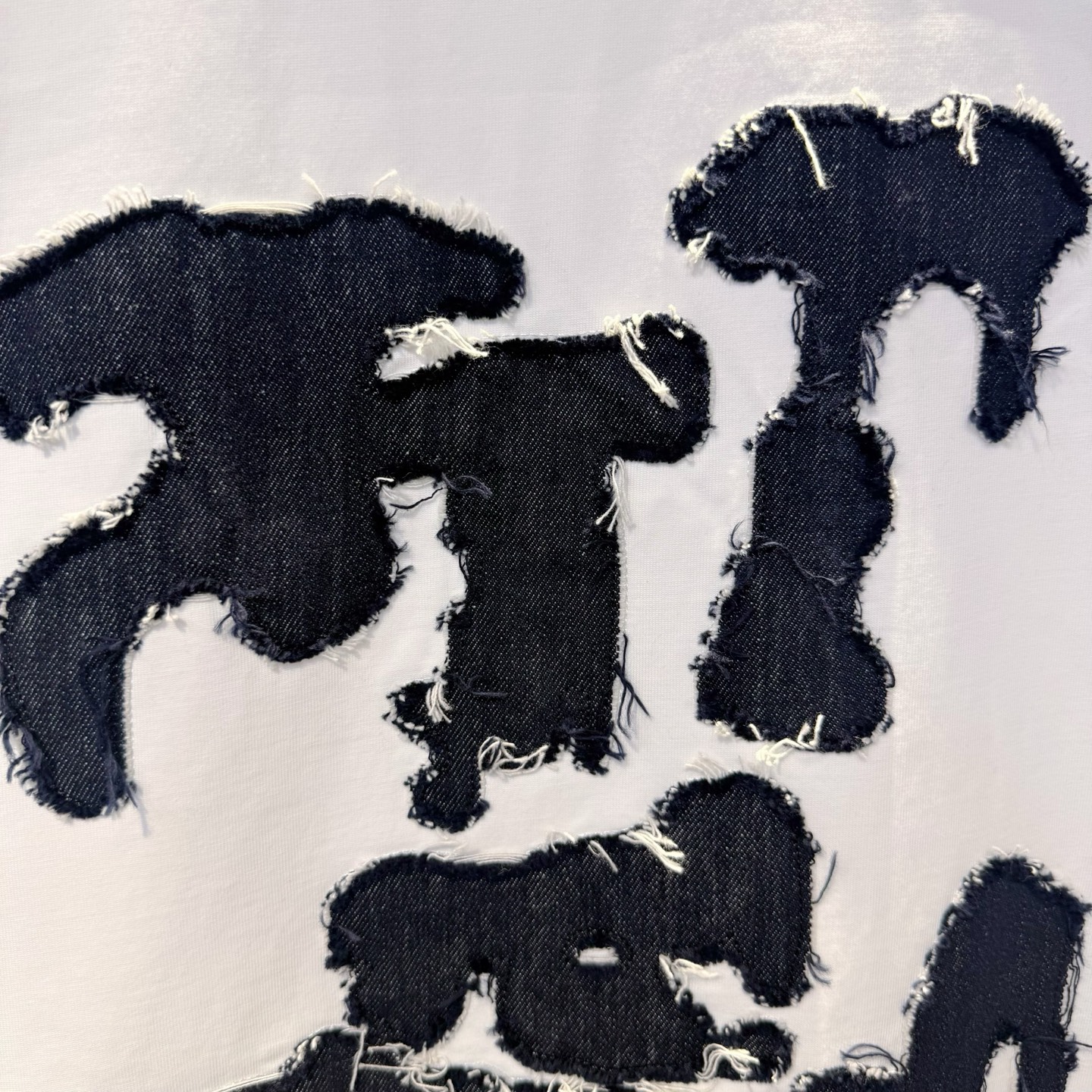 驴家 2026夏季新款短袖 走秀款 今年最新最设计 非常洋气 独家定制原版面料 最新图案搭配牛仔布设计 