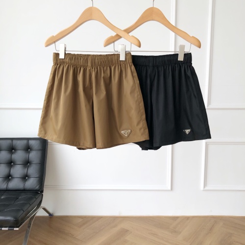 PR*** Re-Nylon Dames Shorts met Logo - Stijlvol & Duurzaam - Zwart/Bruin 1 PR*** Re-Nylon Dames Shorts met Logo - Stijlvol & Duurzaam - Zwart/Bruin