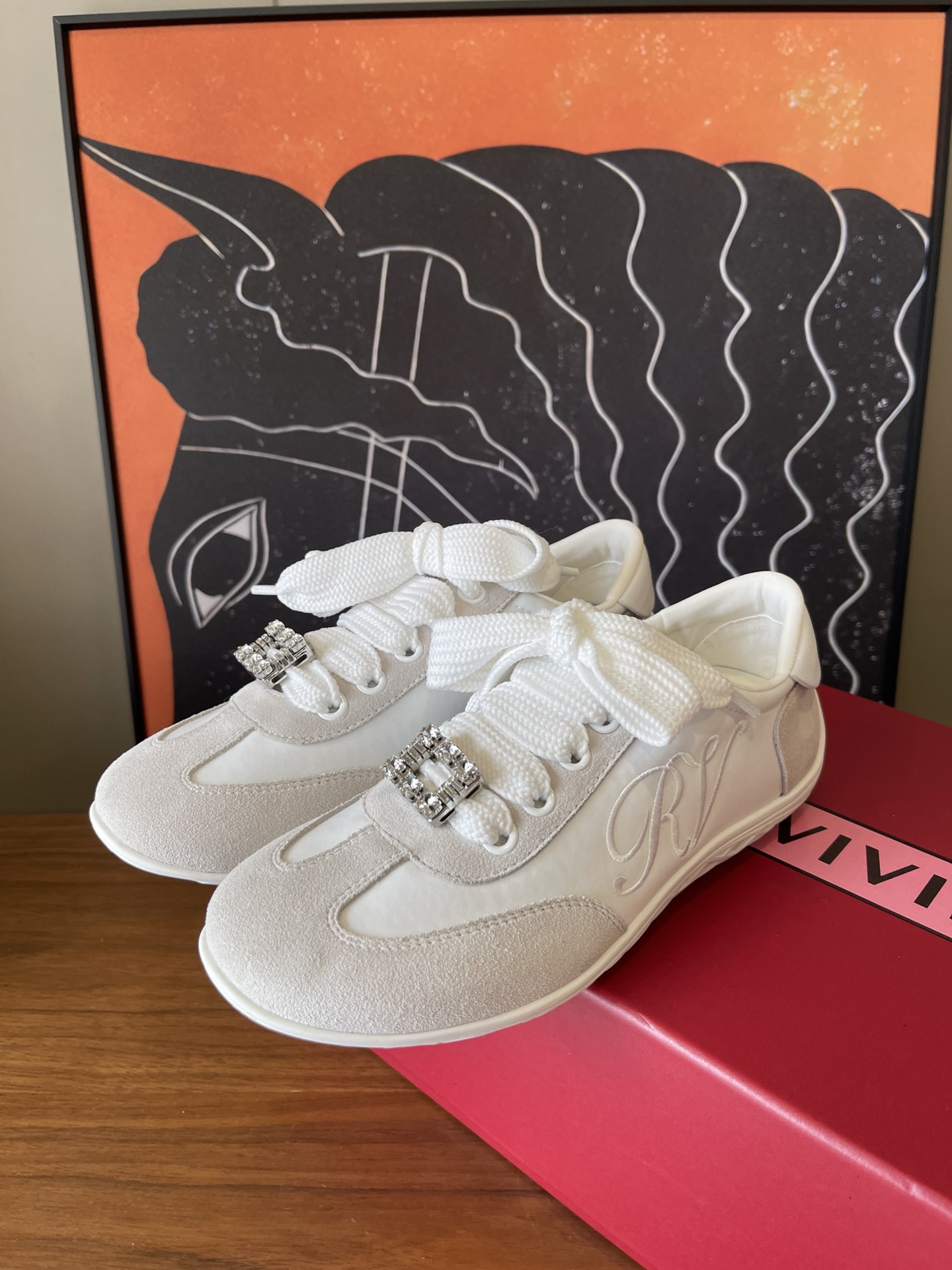 NO:459992,Top quality Roger Viv**25aw new German training casual shoes // Suede tarp size35/36/37/38/39 order 40 no return or exchange, casual shoes/sports shoes, roger vivier, sneakers, chamois leather19860909顶级品质 Roger Viv**25aw新款德训休闲鞋//麂皮防水布面size35/36/37/38/39订40不退换,休闲鞋/运动鞋,roger vivier,sneakers,chamois leather,Women's Shoes