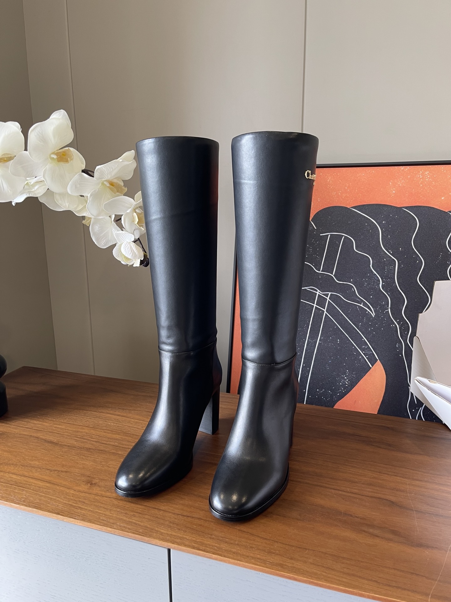 NO:477638,Top Christian Dio** high heel 10mm knight boots // calf face genuine leather sole // Size35/36/37/38/39/order 40.41. No return, boots, dior, boots19860909顶Christian Dio**高跟10mm骑士靴//小牛面里真皮底// Size35/36/37/38/39/订40.41.不退换,靴子,dior,boots,Women's Shoes