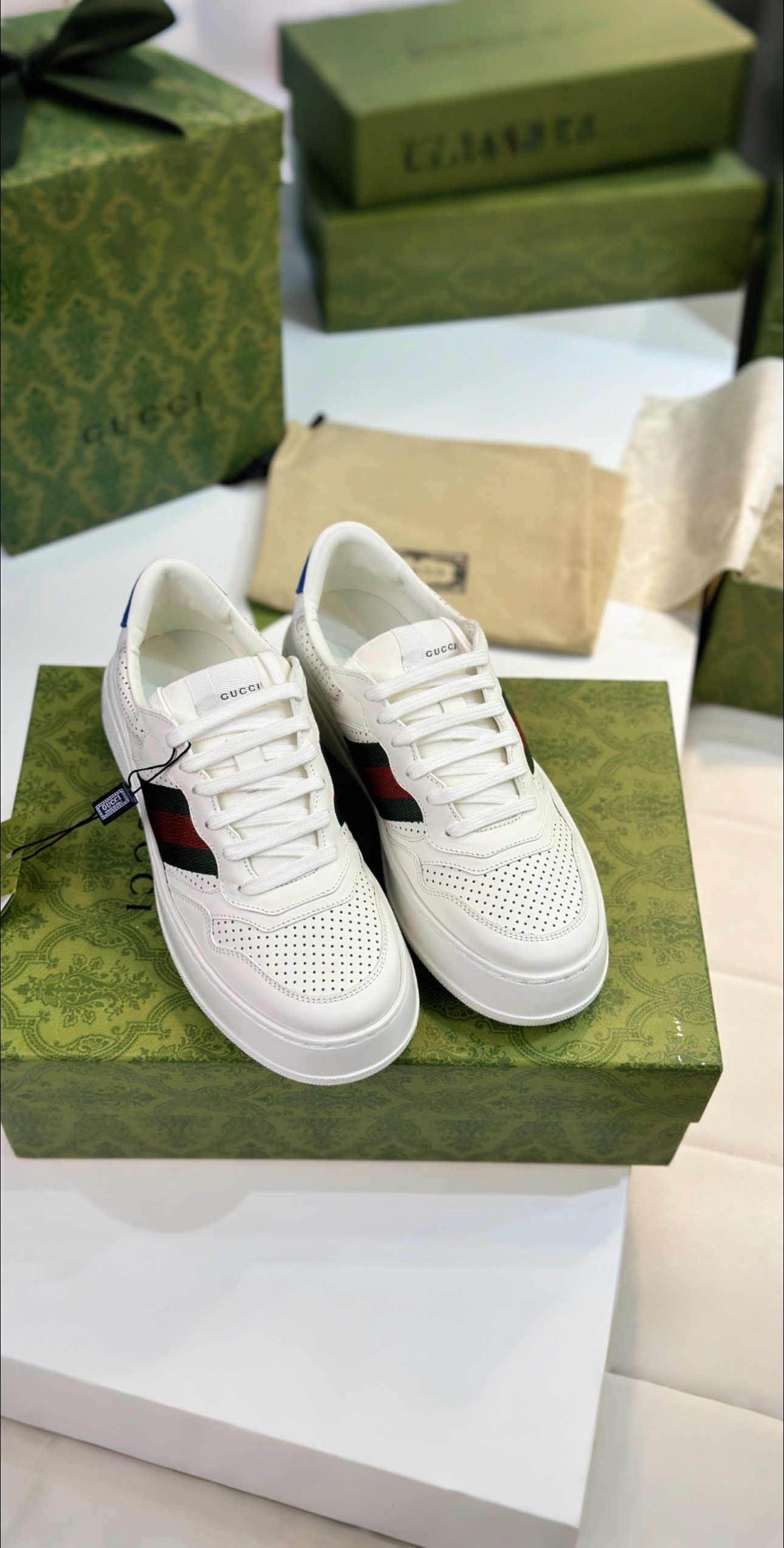 Top Edition Sneakers: Romantic Aesthetics in White Leather, Zirconium Fabric, Original Design