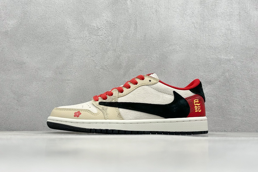 NO:230496,travis scott x nike air jordan 1 low Snake year limited air jordan 1 low Reverse rice brown red small flower barb Pure original version The whole shoe uses original head leather, solid materials, finely crafted, extremely restored shoe shape, improved flying wing 3D printing, deep three-dimensional, four-line midsole pull-up leather material selection, steel stamp, back glue, all new batch Original original molded large sole all shoe original customized leather material, delicate feel, correct folding process, perfect details interpretation size36 36.5 37.5 38 38.5 39 40 40.5 41 42 42.5 43 44 44.5 45, casual shoes/sports shoes, sneakers19860909travis scott x nike air jordan 1 low 蛇年限定 air jordan 1 low 反转米棕红小花倒钩 纯原版本 全鞋采用原装头层皮,用料扎实 精雕细琢 鞋型极致还原 飞翼3d打印改良 深度立体 四线中底拉帮皮料选材 钢印 背胶一应俱全 全新批次 原装原模大底全鞋原厂定制皮料,手感细腻正确折边工艺 完美细节诠释 size36 36.5 37.5 38 38.5 39 40 40.5 41 42 42.5 43 44 44.5 45,休闲鞋/运动鞋,sneakers,Women's Shoes