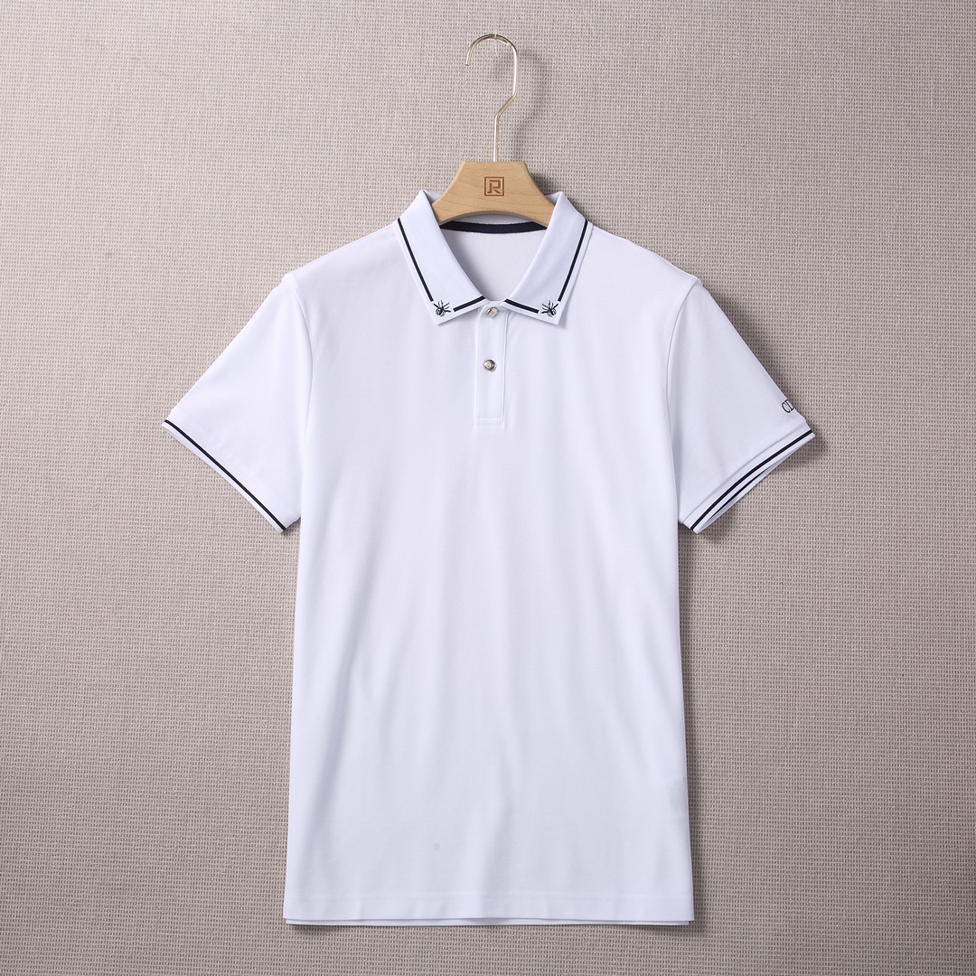 D家春夏时装款短袖丝光珠地棉马球POLO衫！面料甄选高级进口成衣定织珠地面料，老牌工坊成衣工序定织定染，