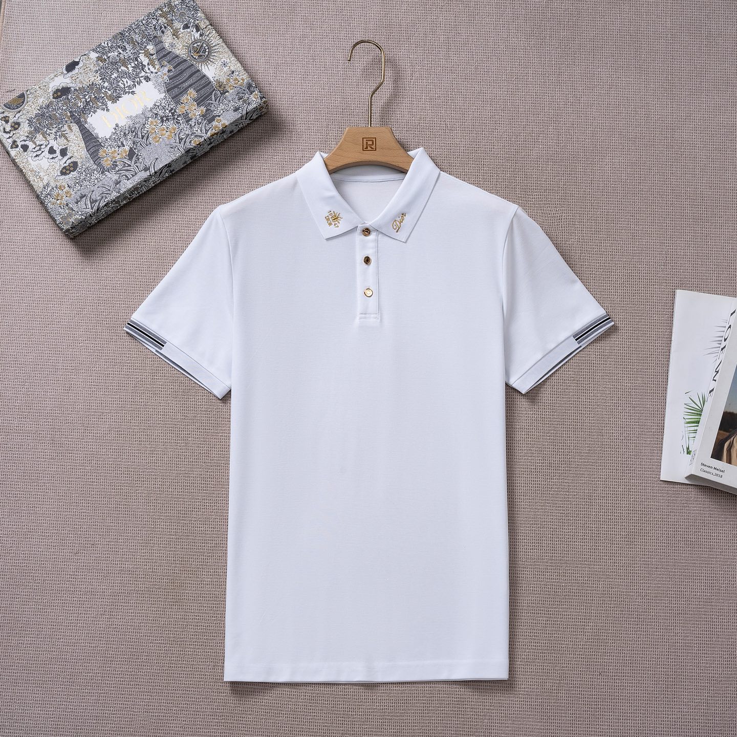 【新品上市】D家26春夏时装款短袖丝光珠地棉马球POLO衫！甄选高级进口成衣定织珠地面料，老牌工坊成衣工