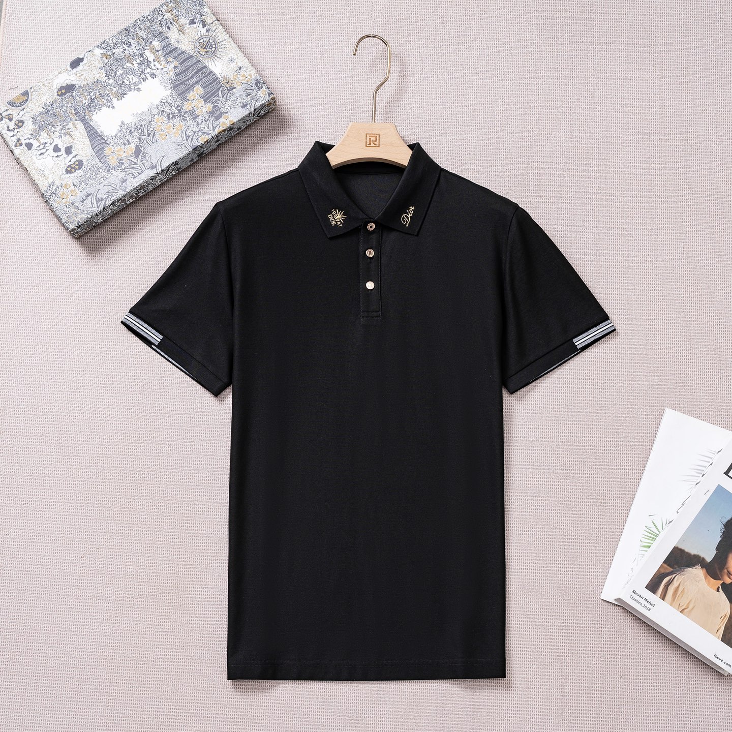 【新品上市】D家26春夏时装款短袖丝光珠地棉马球POLO衫！甄选高级进口成衣定织珠地面料，老牌工坊成衣工