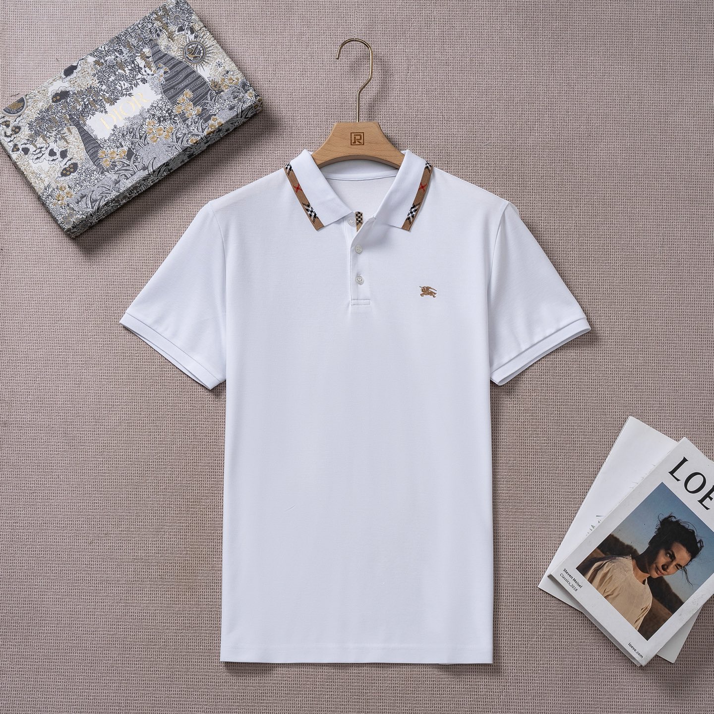 【新品上市】 B家26秋冬时装款短袖丝光珠地棉马球POLO衫！甄选高级進口成衣定织珠地面料，老牌工坊成衣