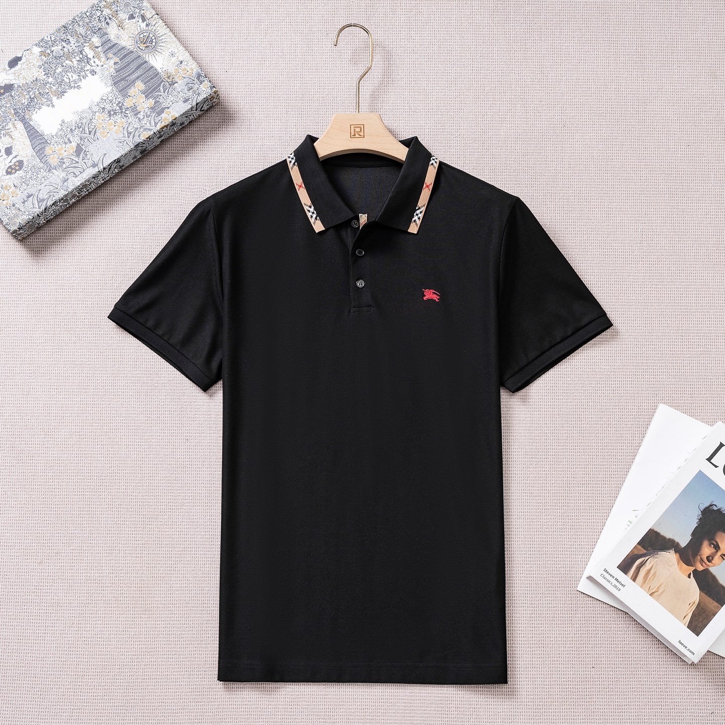 【新品上市】 B家26秋冬时装款短袖丝光珠地棉马球POLO衫！甄选高级進口成衣定织珠地面料，老牌工坊成衣