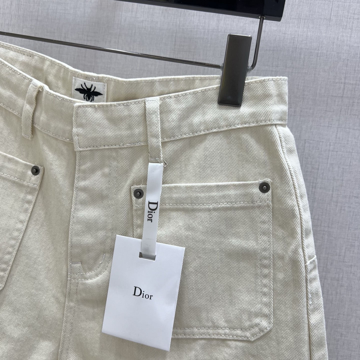 Dior 2025 Spring/Summer Apricot Hem Printed Rolled Edge Denim Shorts 4 i1745082919462 843 0 2