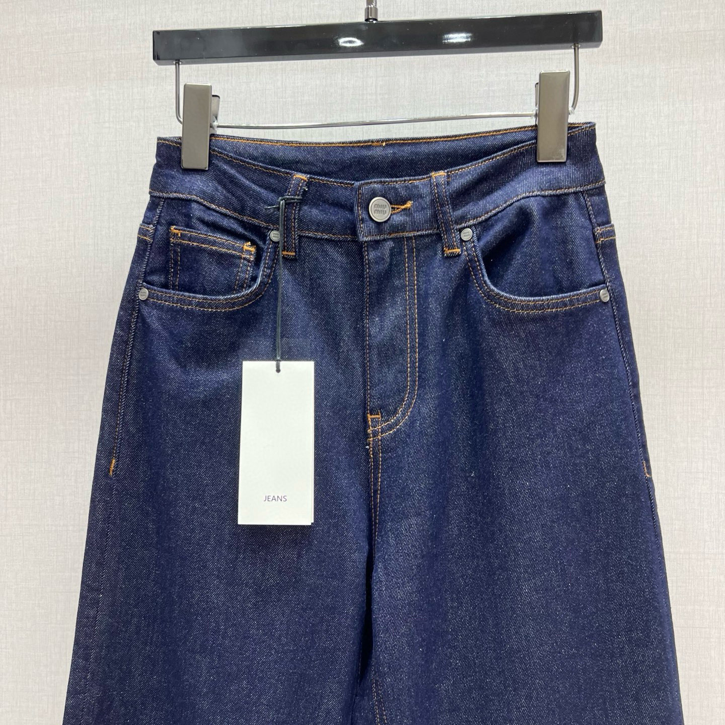 Classic Wide Leg Straight Jeans with Logo, Comfortable Mid-High Waist - Mi 2025 6 i1746017010833 2008 0 4