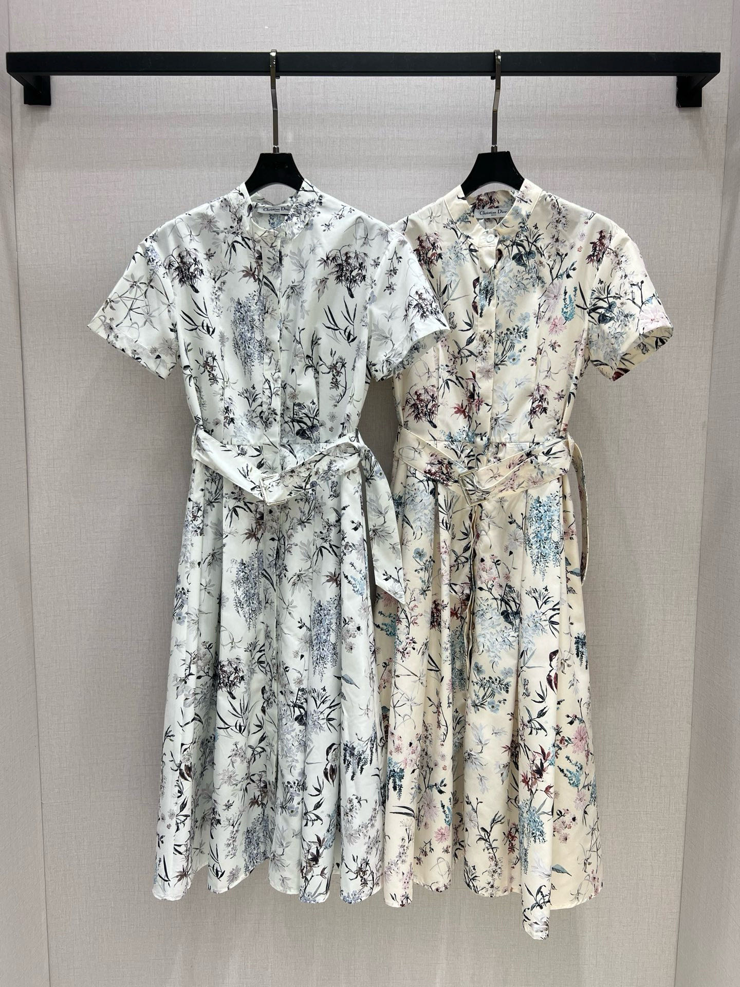 DIO 2025 Spring/Summer Printed Short Sleeve Dress - Elegant & Luxurious 2 i1746896999171 514 0 0