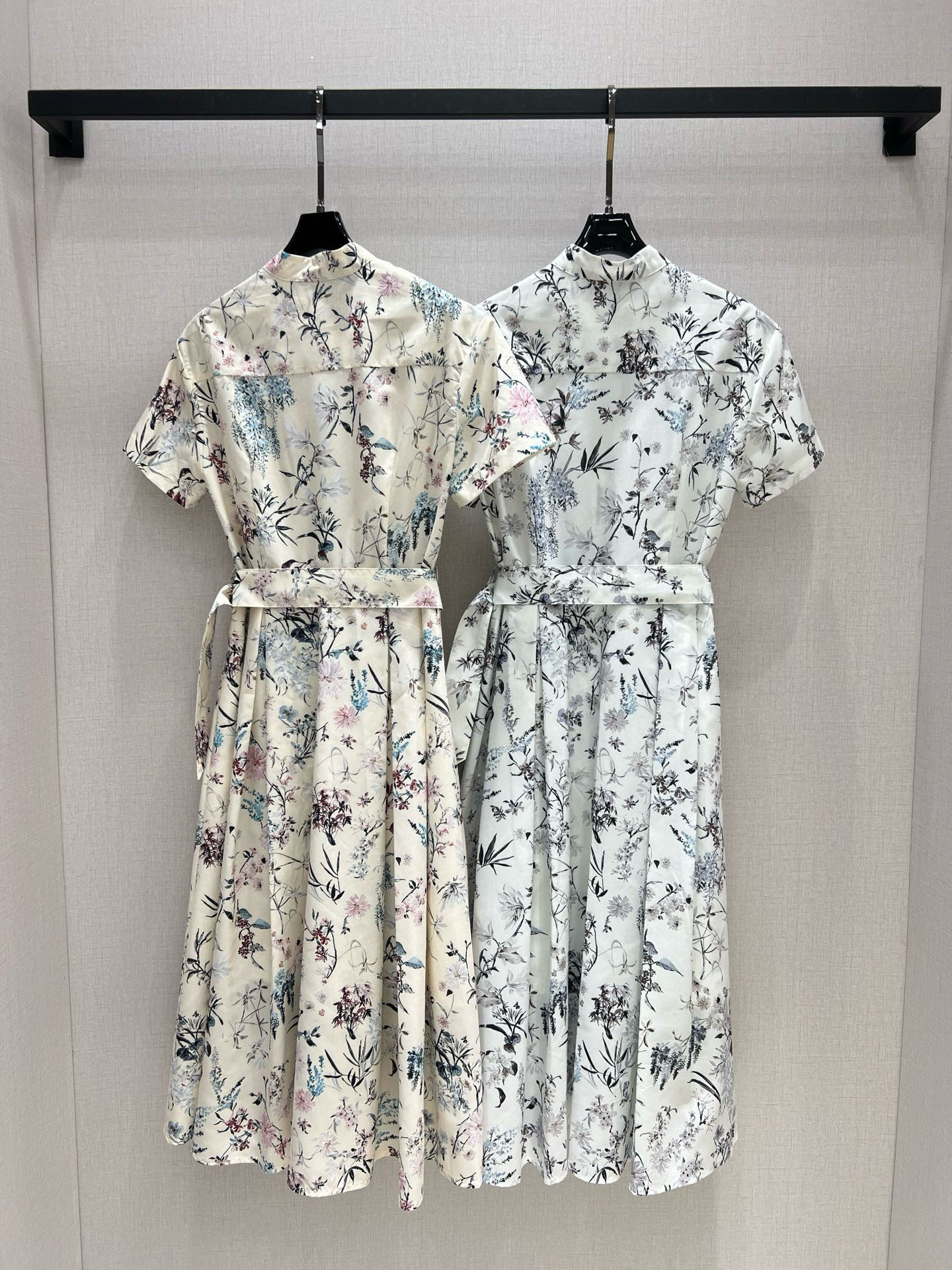 DIO 2025 Spring/Summer Printed Short Sleeve Dress - Elegant & Luxurious 9 i1746896999192 5783 0 7