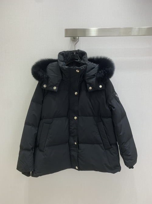 Pra Fur Hooded Down Jacket 2025 Early Autumn Collection Outerwear 1 Pra Fur Hooded Down Jacket 2025 Early Autumn Collection Outerwear