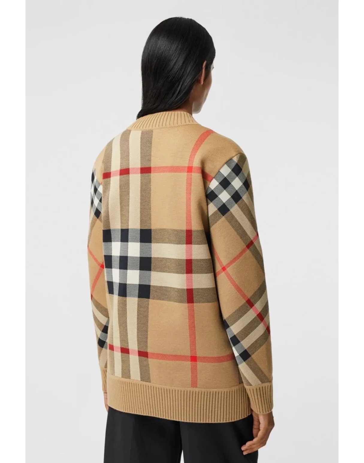Oversized check knit cardigan - Comprehensive 4