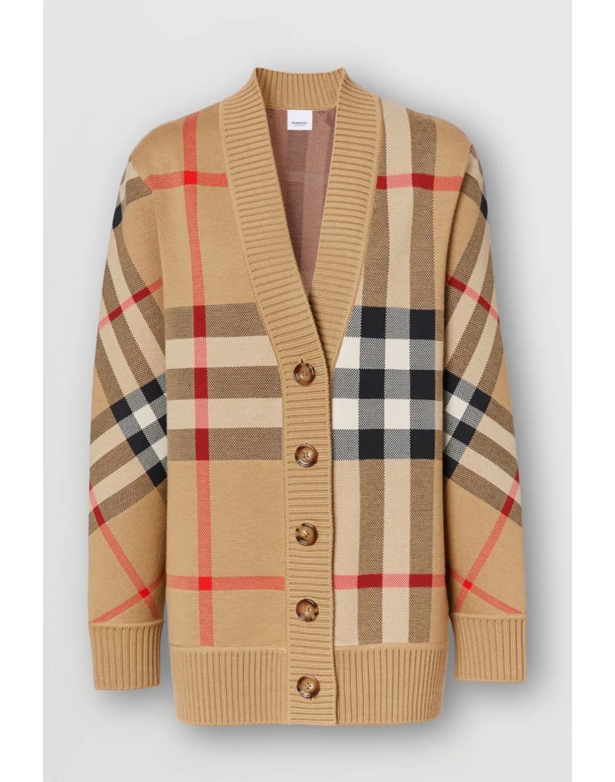 Oversized check knit cardigan - Comprehensive 5