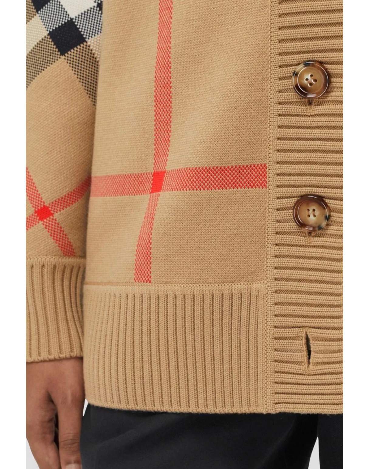 Oversized check knit cardigan - Comprehensive 6