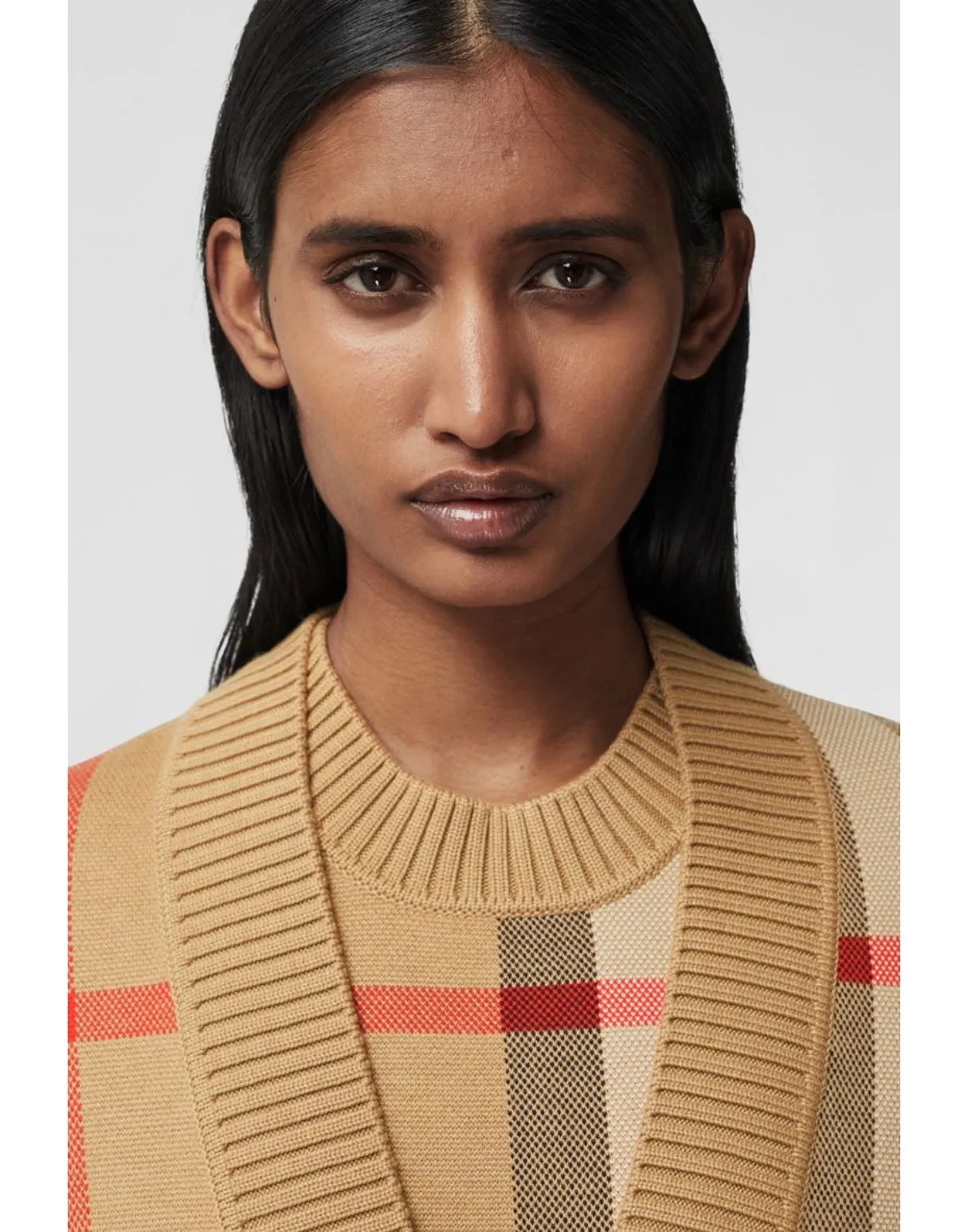 Oversized check knit cardigan - Comprehensive 3