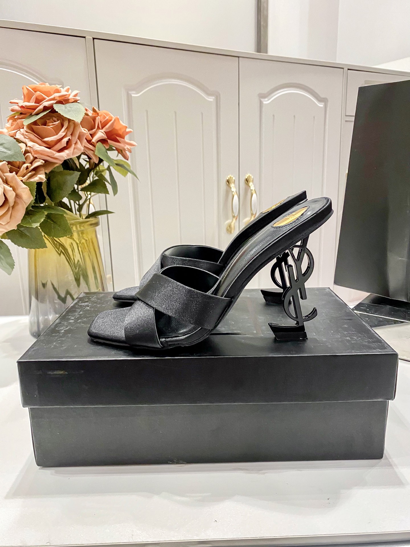 圣罗兰 Saint Laurent 高定典藏经典高奢皮鞋男鞋女鞋鞋履高跟鞋 #E7A12B52 7
