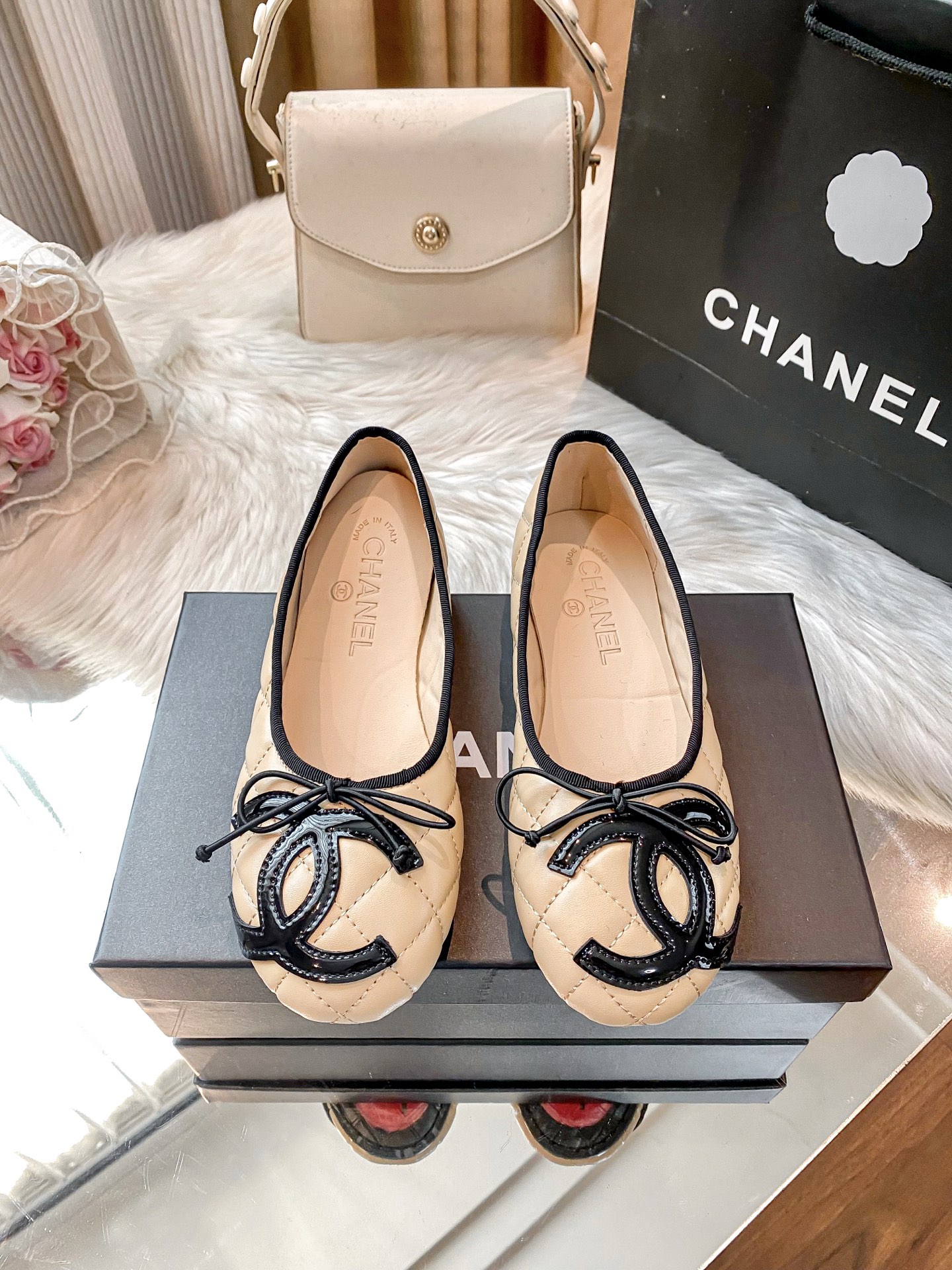 Chanel Inspired Flat Shoes - Chic Comfort with Iconic Design, Multiple Colors