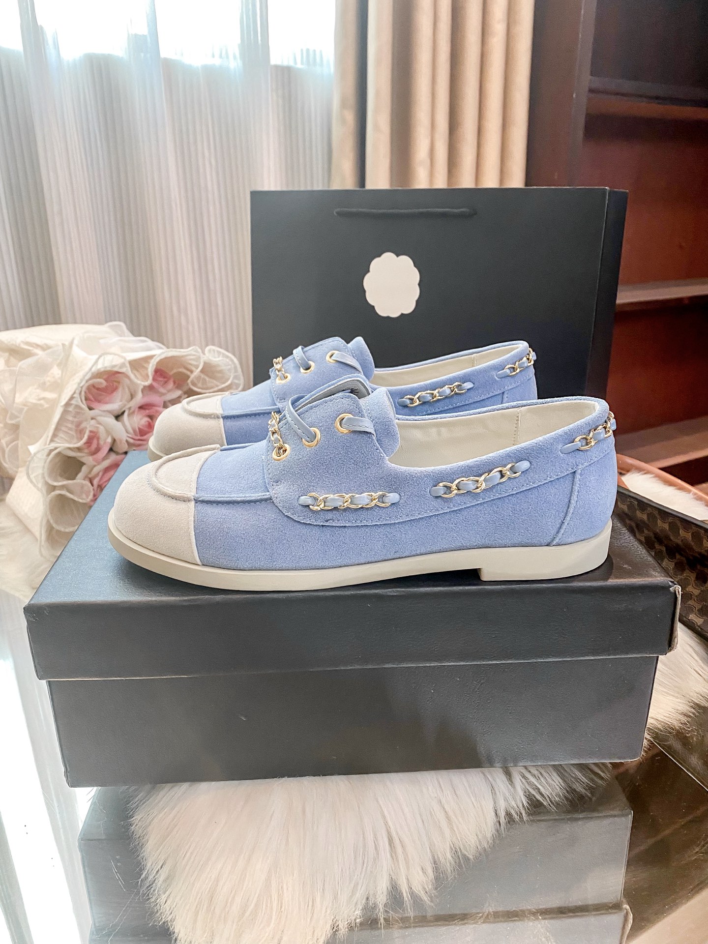 Christian Louboutin Haute Couture Classic Luxury Leather Shoe Loafer 7