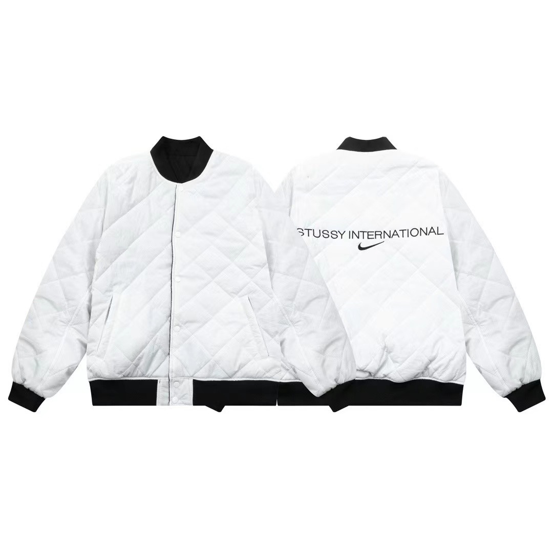 STUSSY x Nike Double-Sided Flight Suit Baseball Jacket – Joint Name Collection - 图片 4