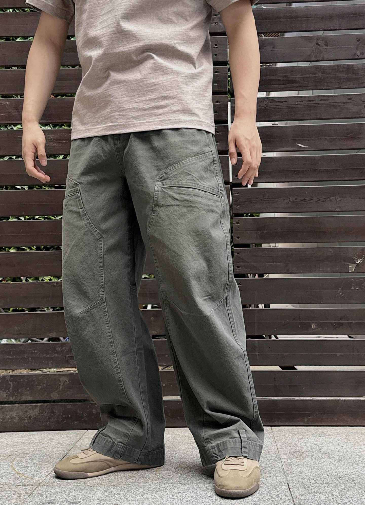 。 MM6迷彩工装口袋裤：解构主义与工装美学的先锋融合 当Maison Mar**la的解构基因邂逅工装