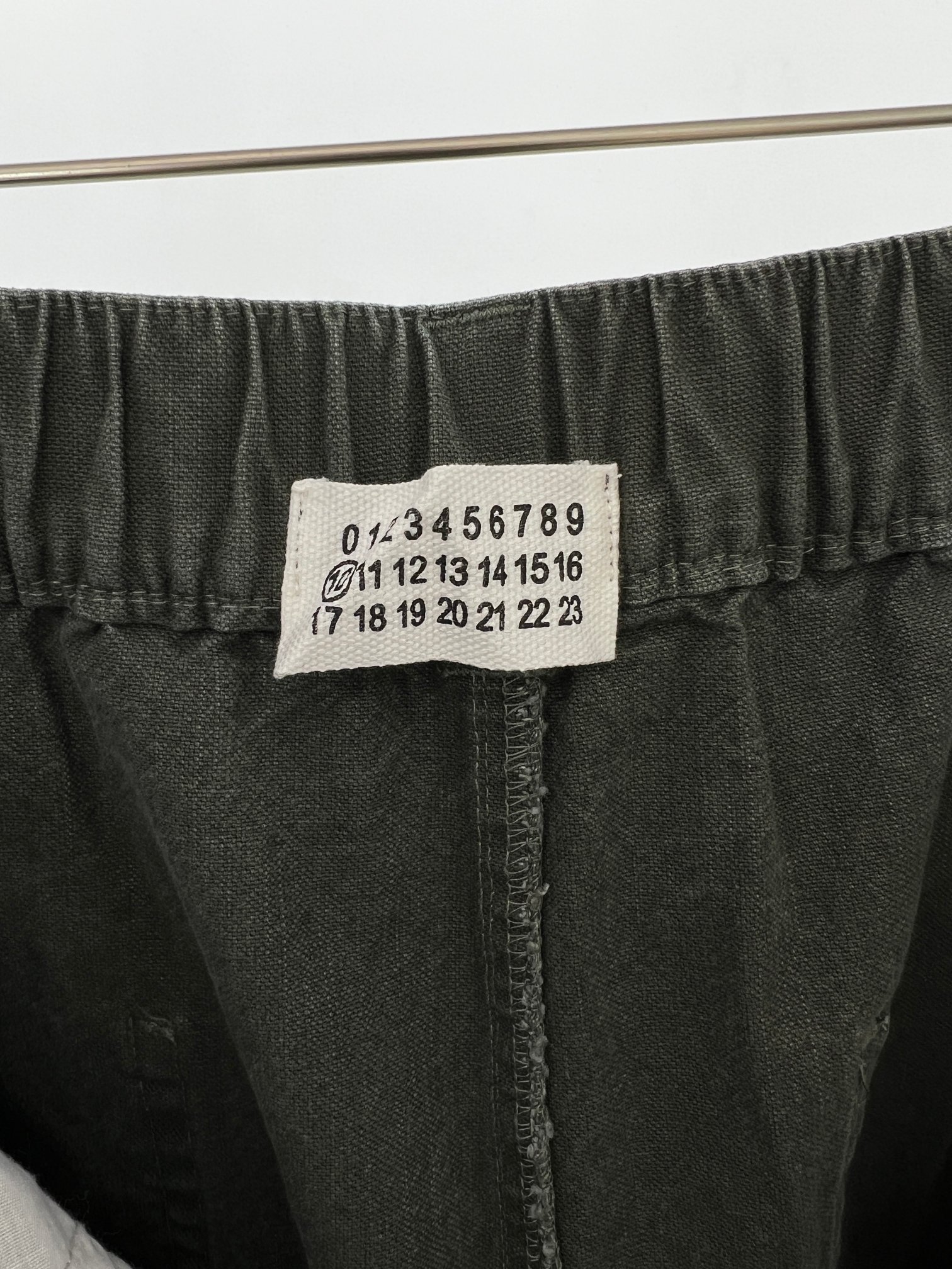 。 MM6迷彩工装口袋裤：解构主义与工装美学的先锋融合 当Maison Mar**la的解构基因邂逅工装