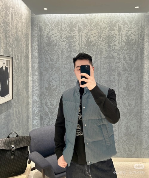 Dior Oblique Jacquard Padded Down Vest, Stylish and Warm Winter Essential 1 Dior Oblique Jacquard Padded Down Vest, Stylish and Warm Winter Essential