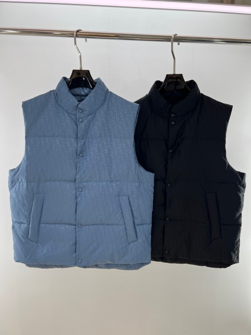 Dior Oblique Jacquard Padded Vest Down Jacket Sleeveless Coat 1 Dior Oblique Jacquard Padded Vest Down Jacket Sleeveless Coat