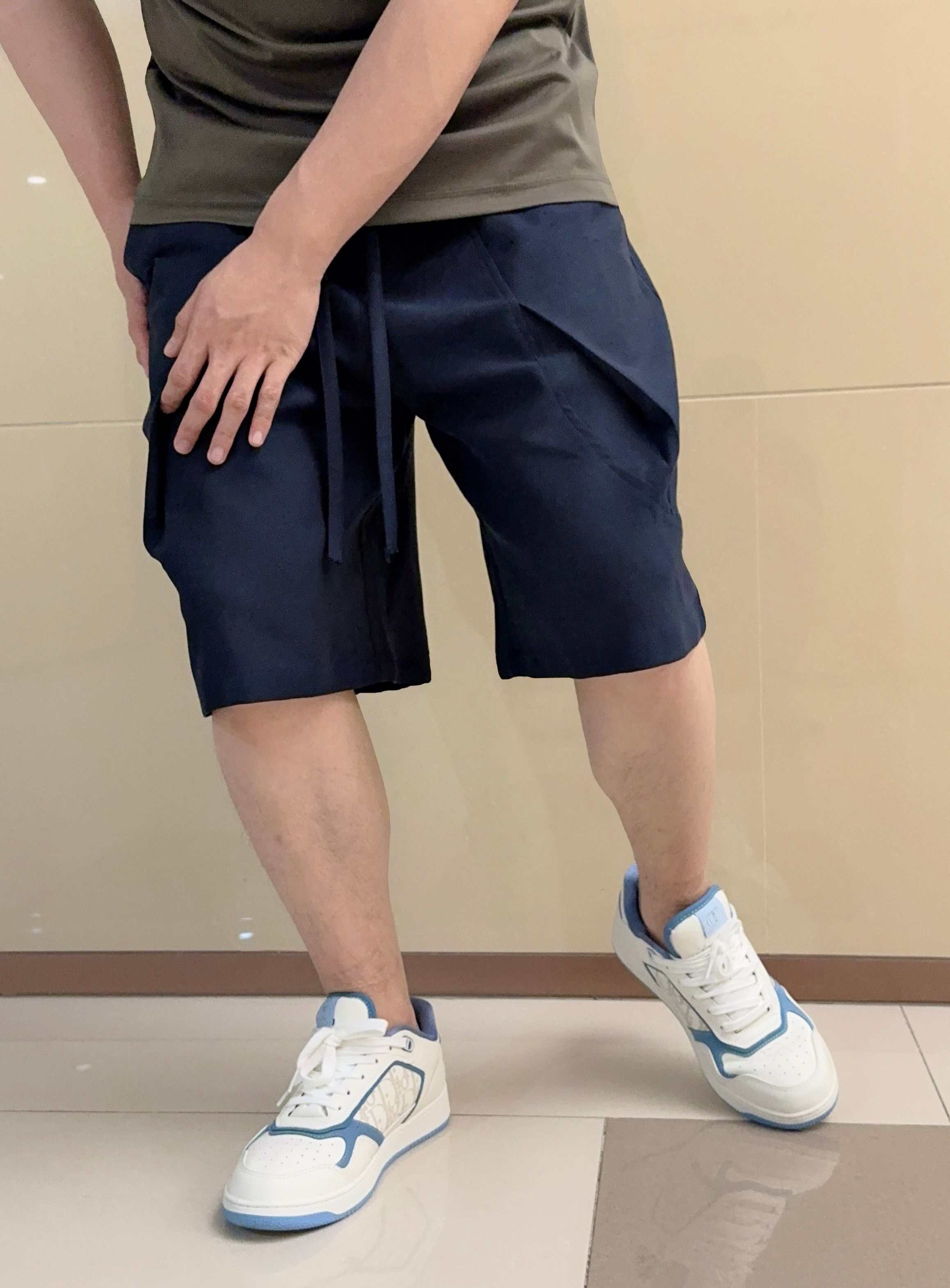。 H凉感阔版休闲亚麻短裤｜夏日松弛感刚需神裤材质 天丝亚麻聚酯纤维混纺 超级亲肤凉爽 ➕以解构立体拼接