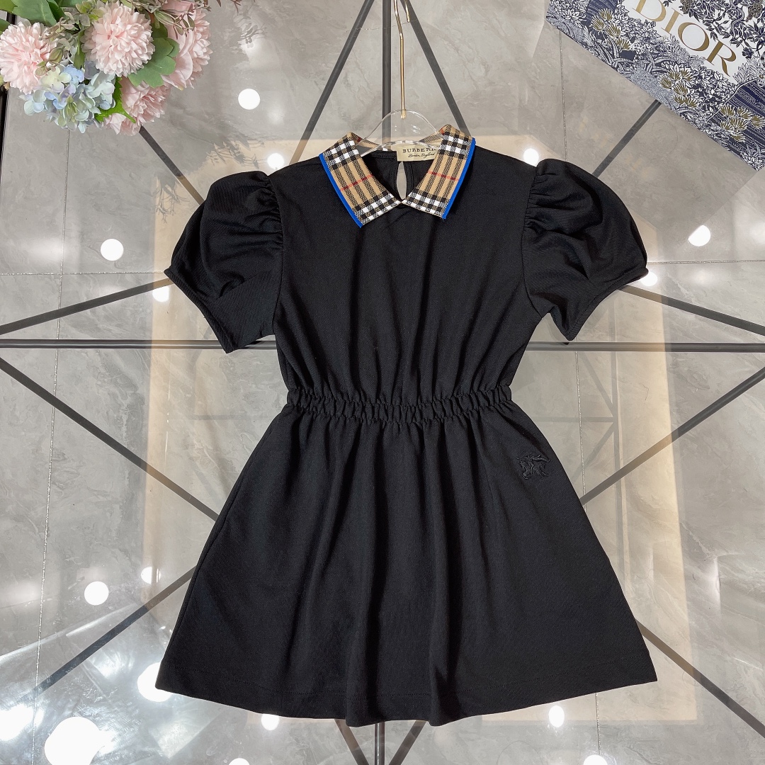 Burberry Odzież Sukienki Wyprzedaże online
 Czarny Biały Hafty Bawełna