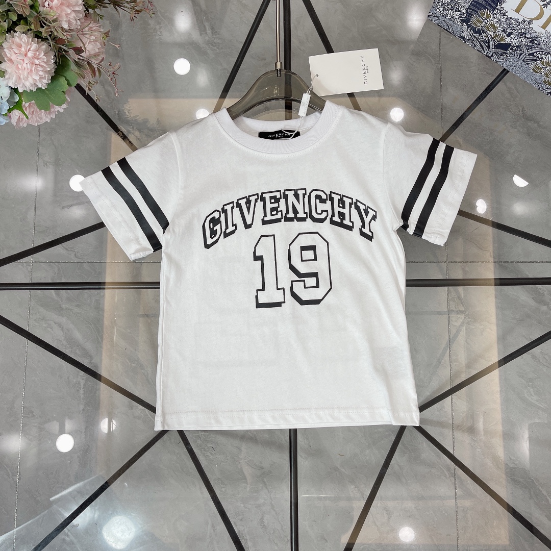 Givenchy Projektant
 Odzież T-Shirt Czarny Biały Drukowanie Bawełna czesana Wiosenna kolekcja Krótki rękaw