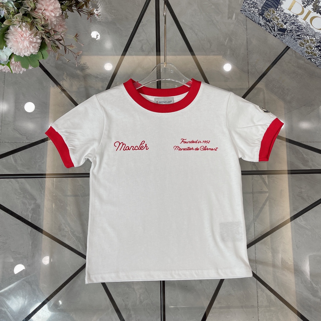 Moncler Odzież T-Shirt Najlepsza jakość projektanta
 Drukowanie Bawełna Kolekcja letnia