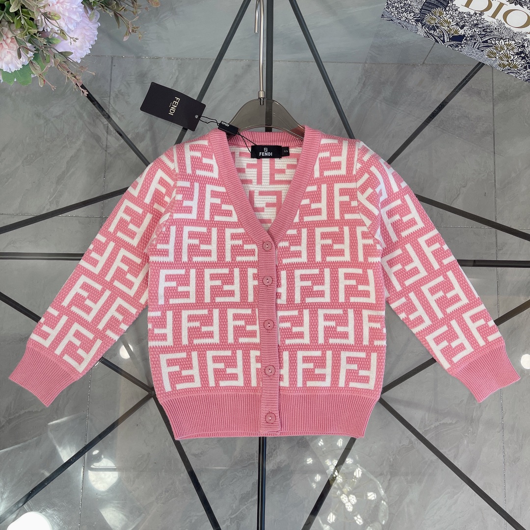 Fendi Abbigliamento Cardigan Felpe Marrone Rosa Collezione Autunno/Inverno Fashion