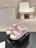 Buy Best High-Quality
 Chanel Shoes Sandals Genuine Leather Sheepskin Beach
