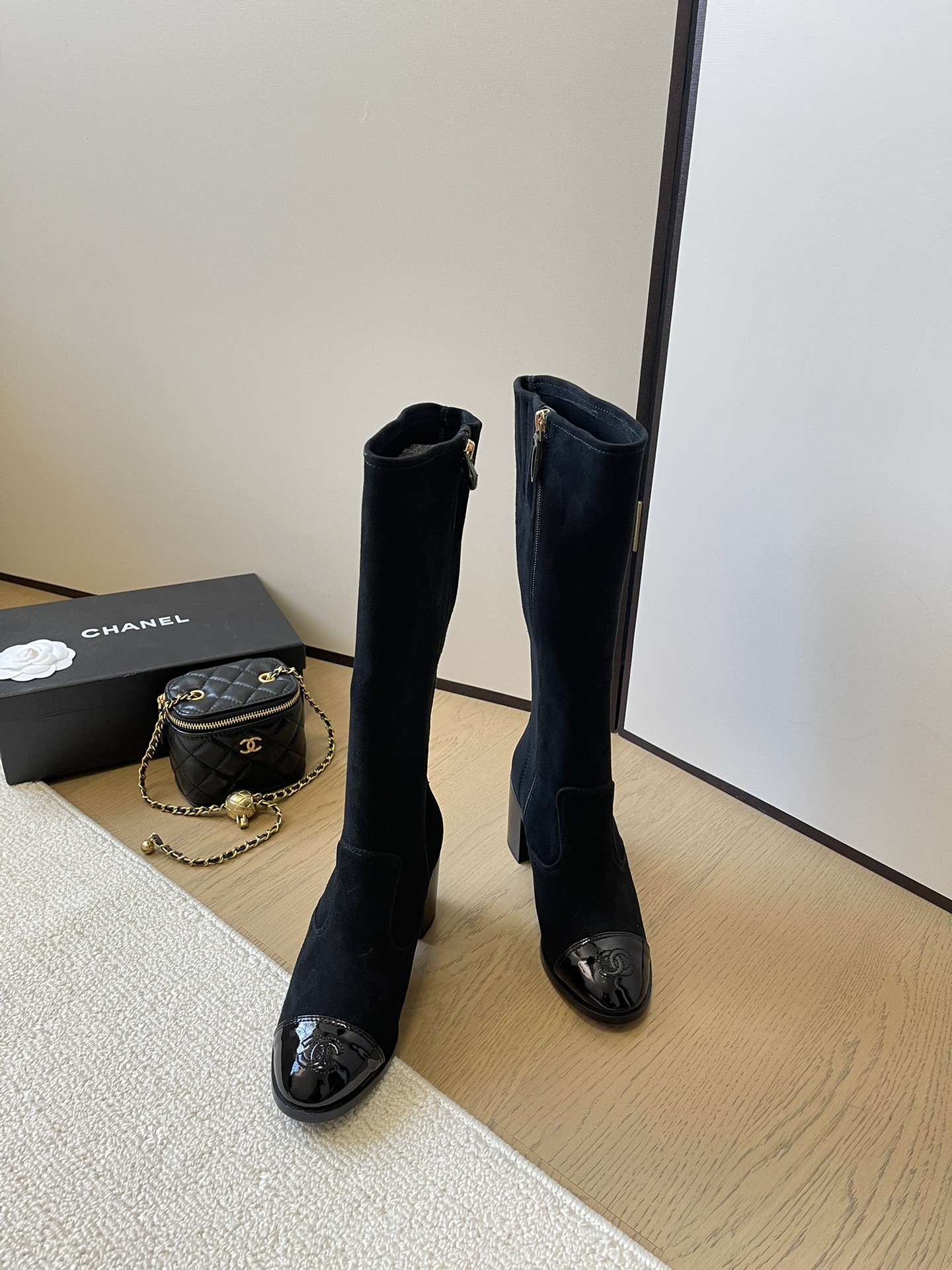 Black Knee High Boots