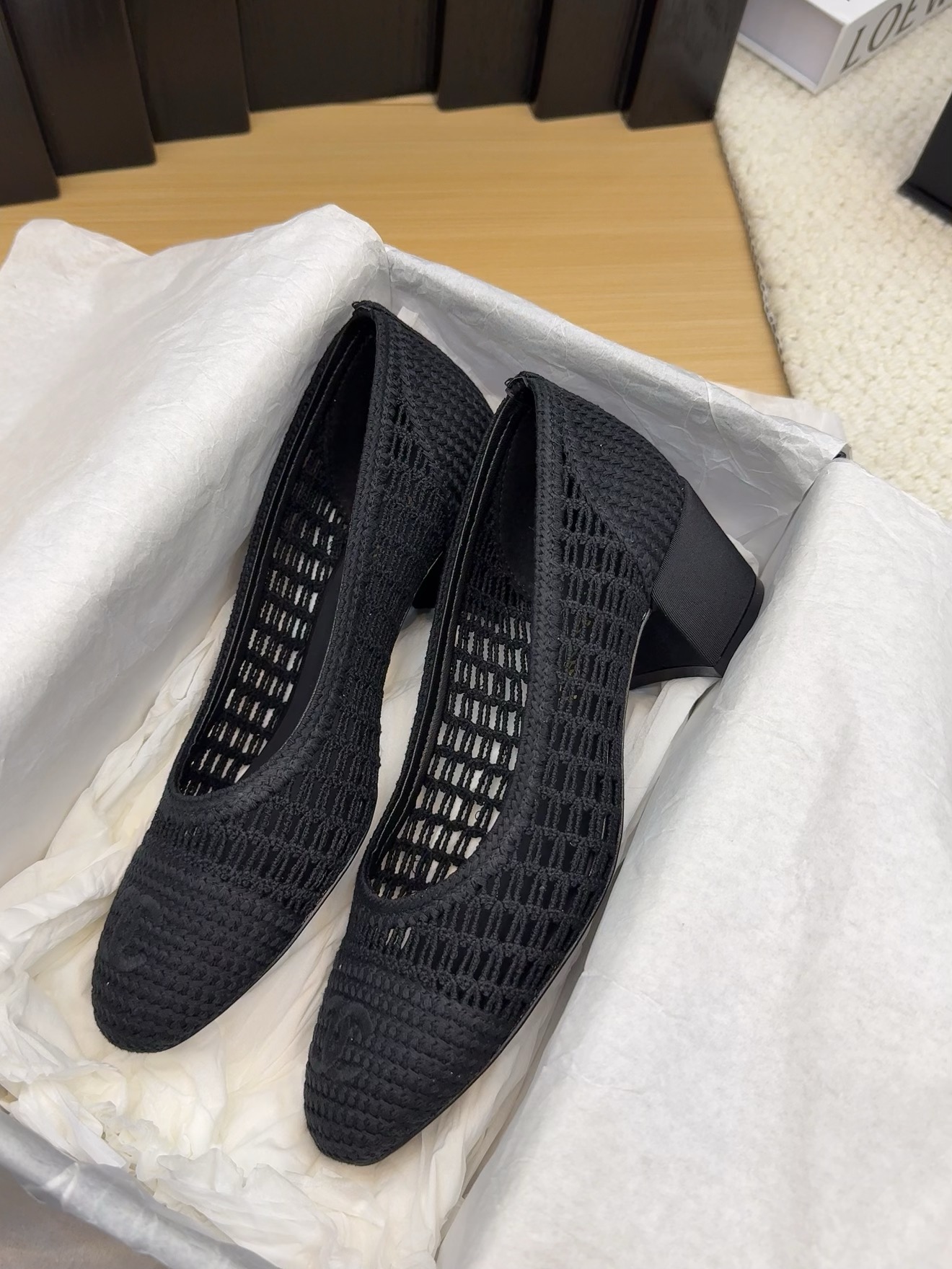 Chanel 25p Woven Ballet Pumps with Block Heel - Elegant & Comfortable 5 i1742387849 4837 8