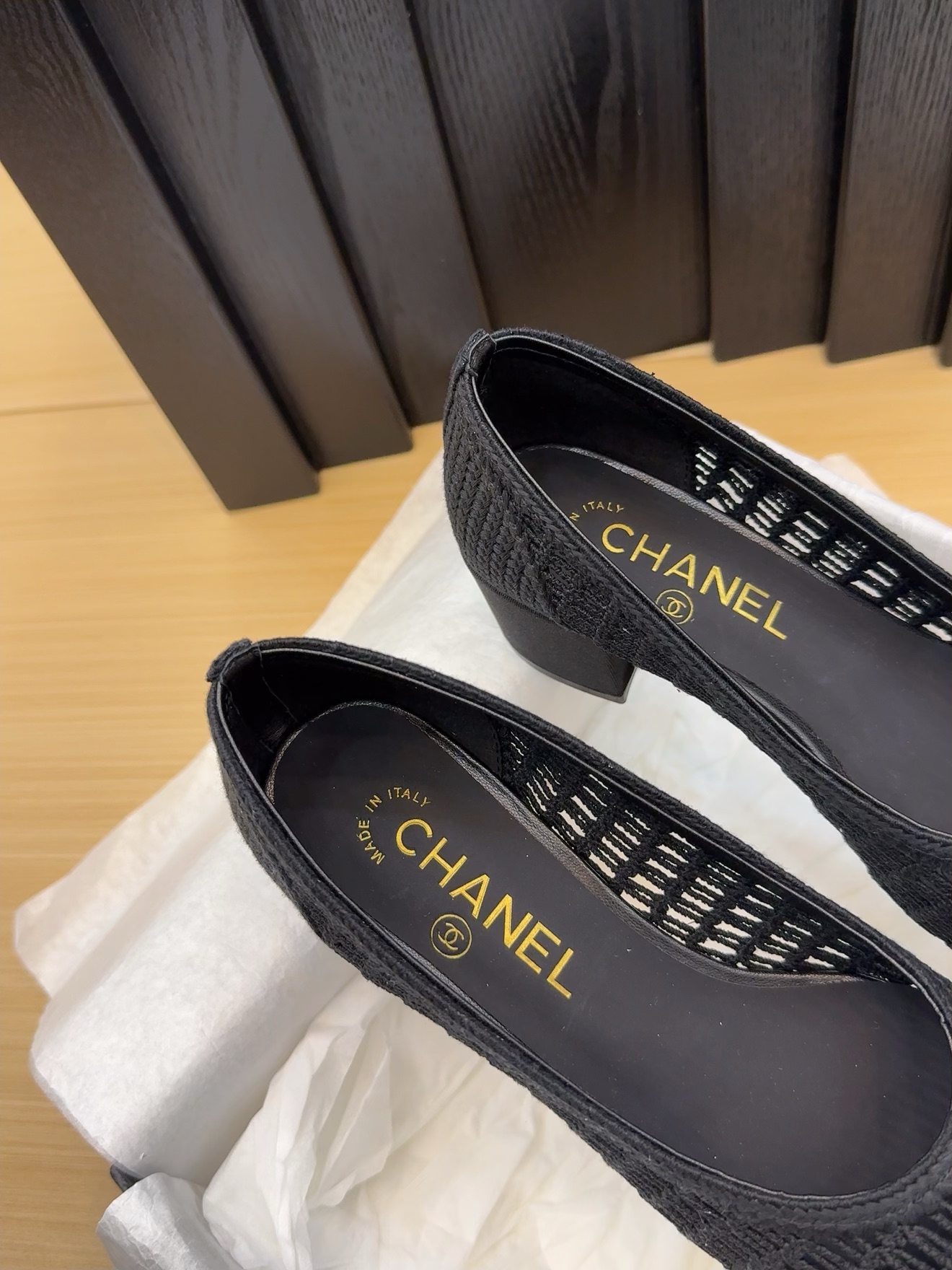 Chanel 25p Woven Ballet Pumps with Block Heel - Elegant & Comfortable 8 i1742387849 9784 0