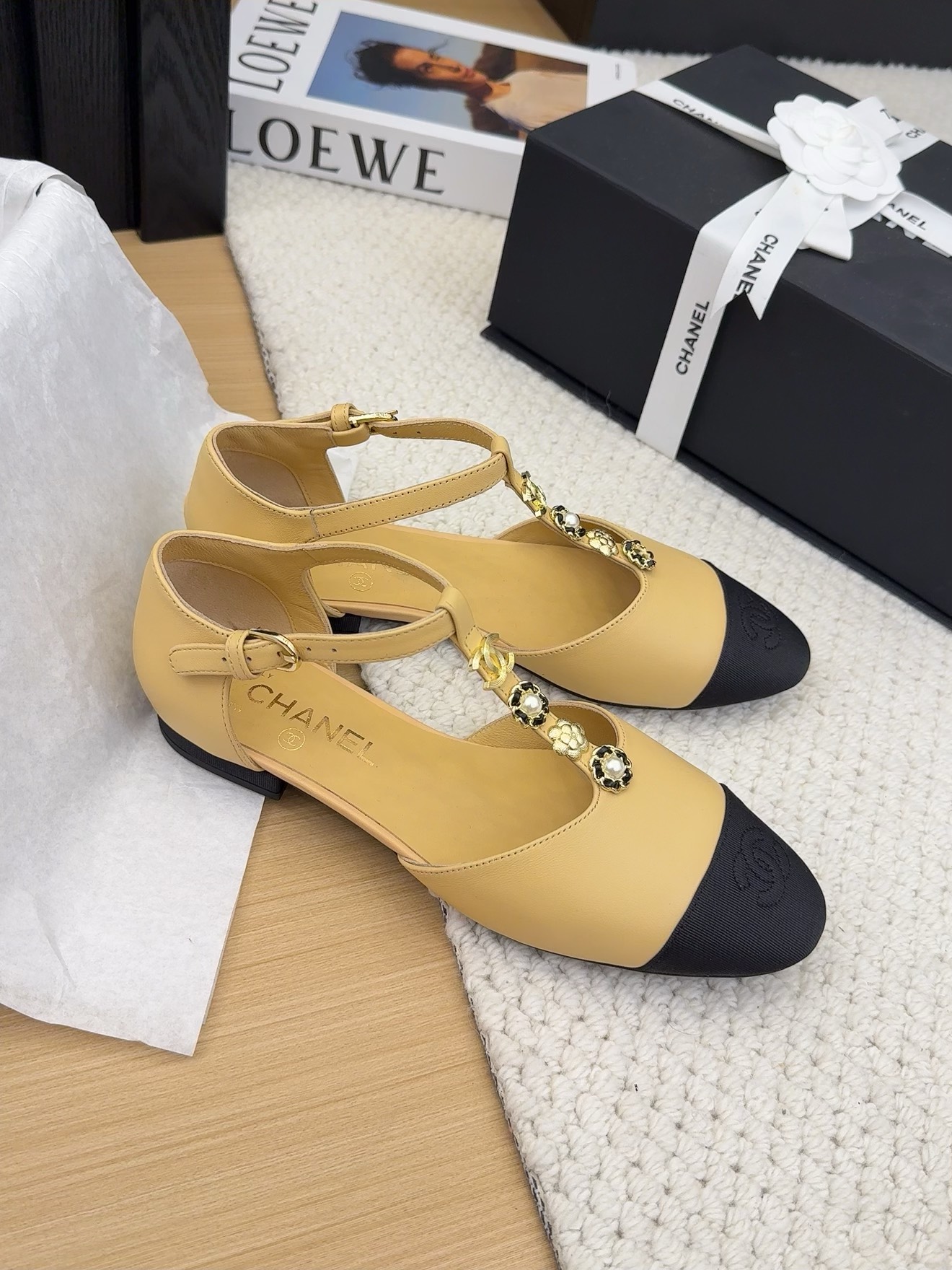 Chanel 25 Ballet Flats - Leather Upper, Lambskin Lining, Italian Packaging