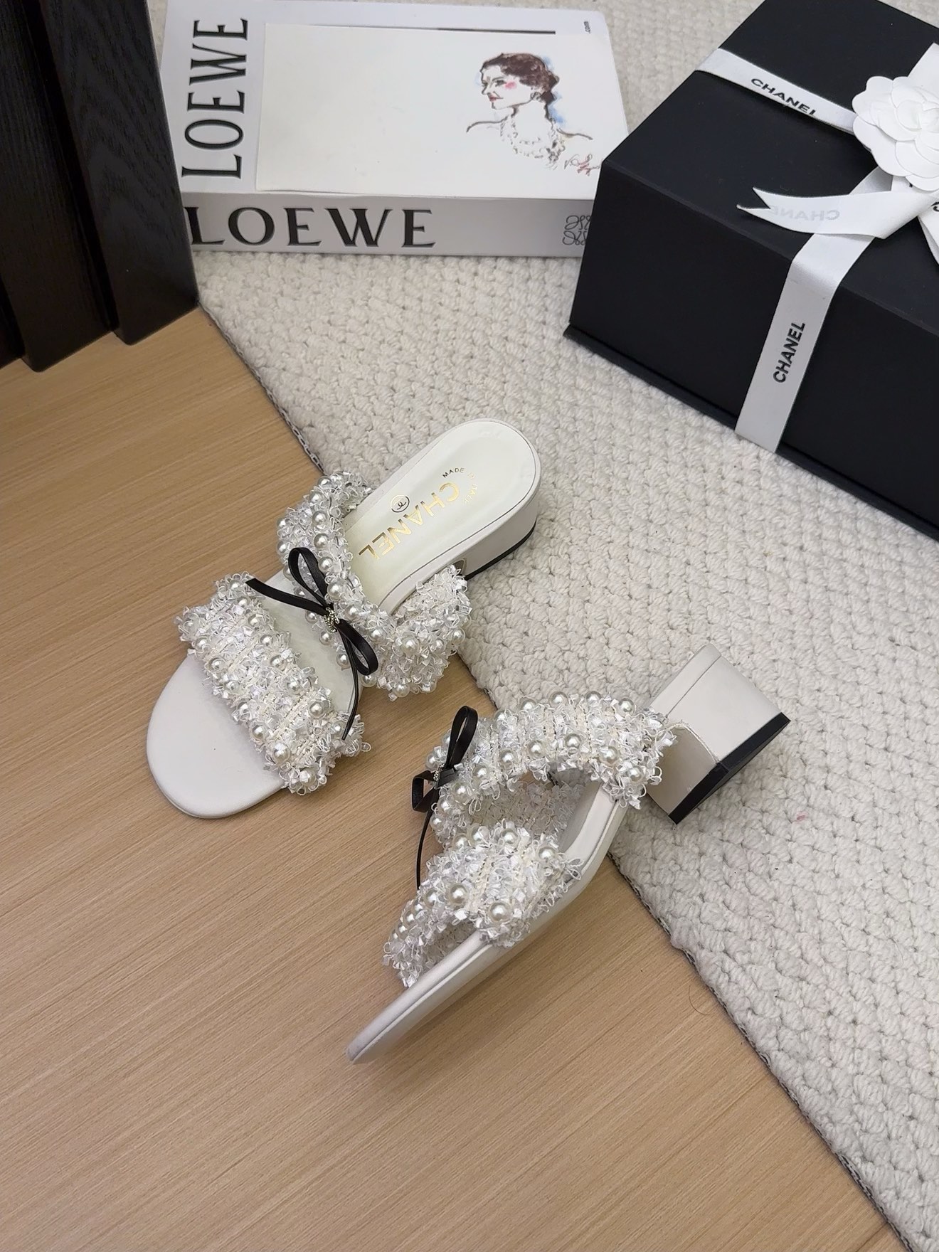 Elegant Women's Block Heel Sandals with Pearl Embellishments and Bow Detail 2 i1742904904 5516 5
