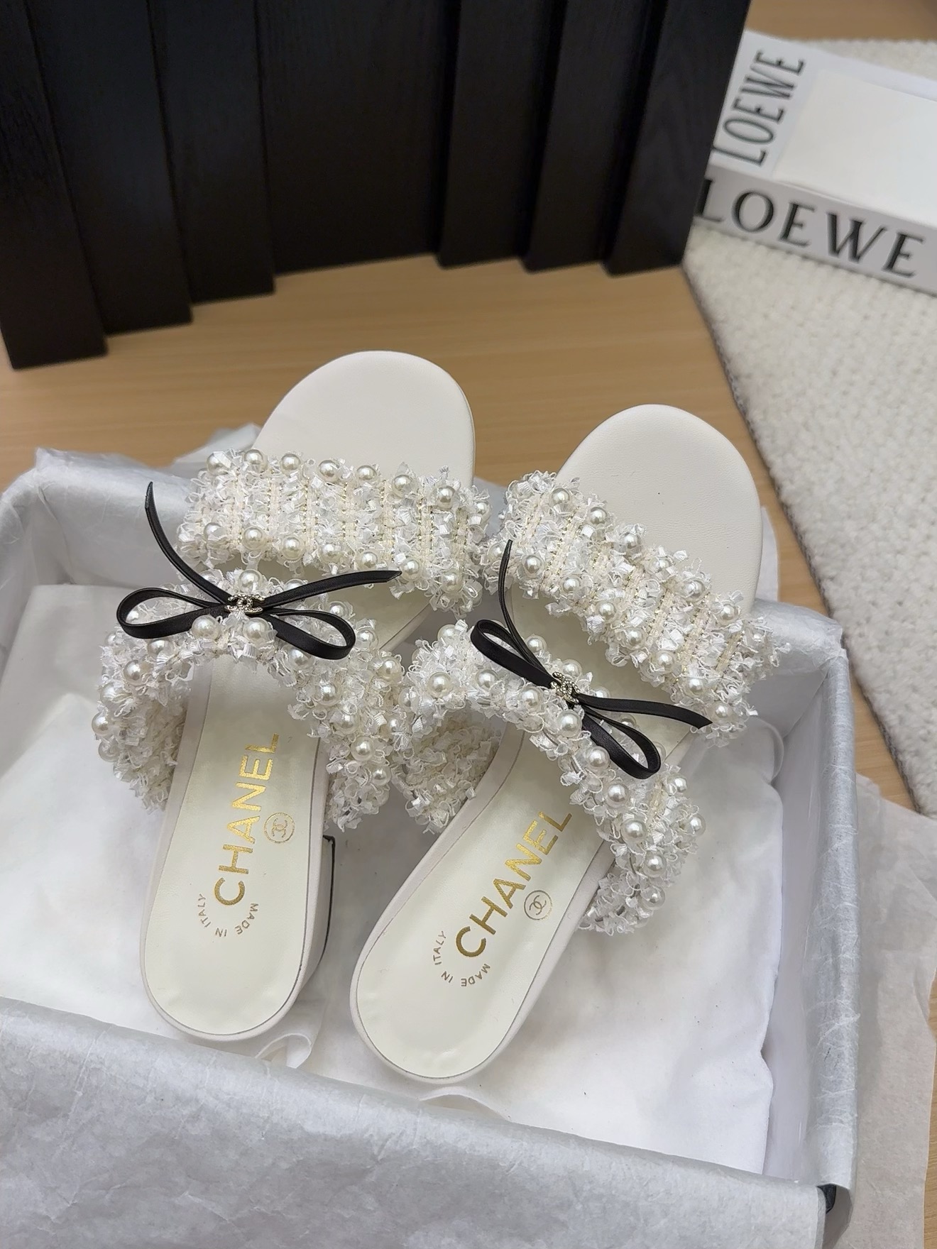 Elegant Women's Block Heel Sandals with Pearl Embellishments and Bow Detail 5 i1742904904 6626 8