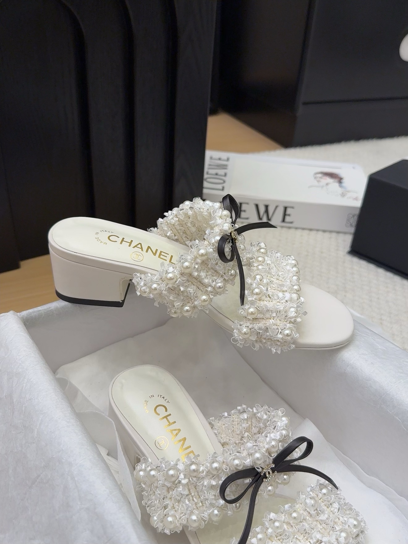 Elegant Women's Block Heel Sandals with Pearl Embellishments and Bow Detail 7 i1742904904 8074 4