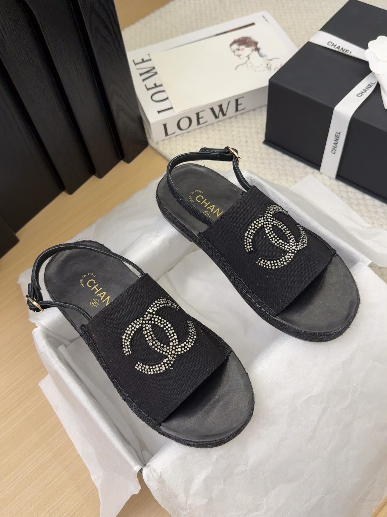 Elegant Chanel Espadrille Sandals - Classic Style with Iconic CC Logo 6 i1743053117 2790 6