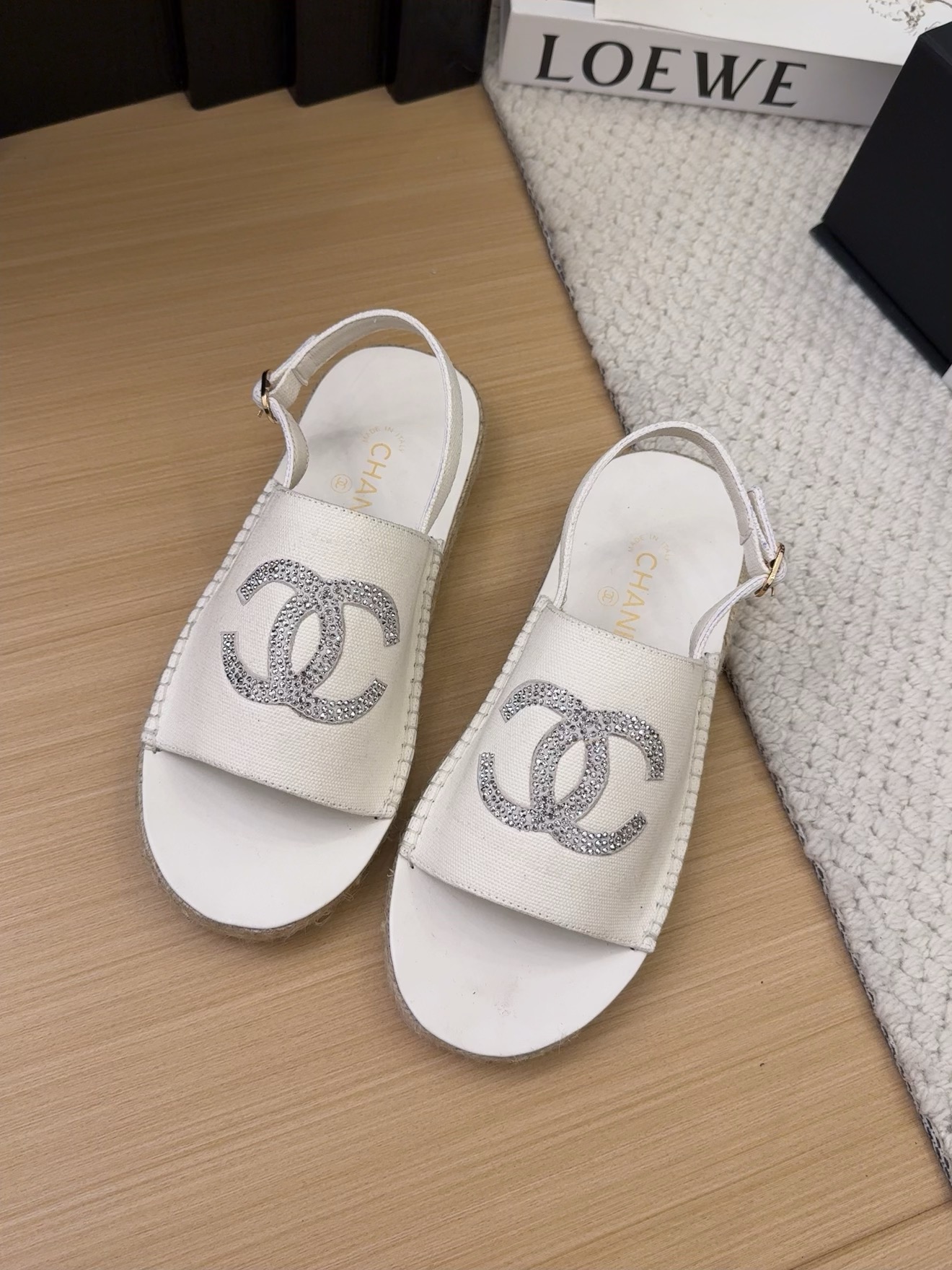 Elegant Espadrille Sandals With Rhinestone Embellished Logo 3 i1743053187 5780 3