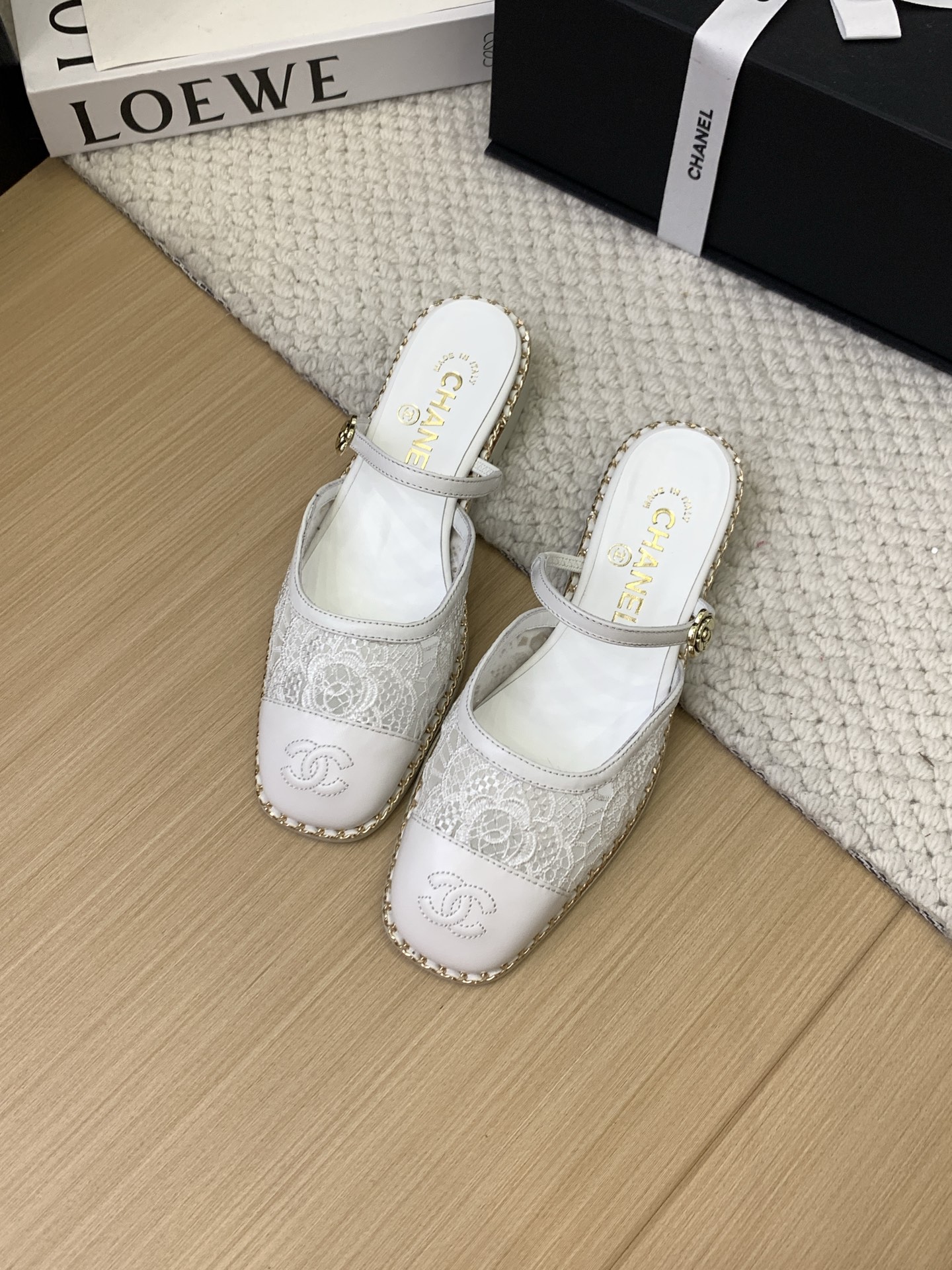 Elegant Chanel White Lace Mules - Authentic Design, Italian Packaging Included 3 i1743170687370 9590 0 0