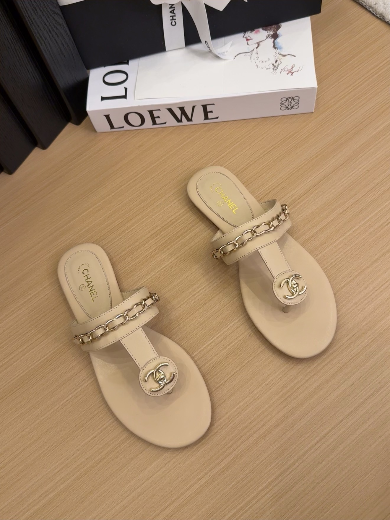 Elegant Chanel Sandals with Chain Detail - Italian Packaging Included 4 i1743510769 3629 8