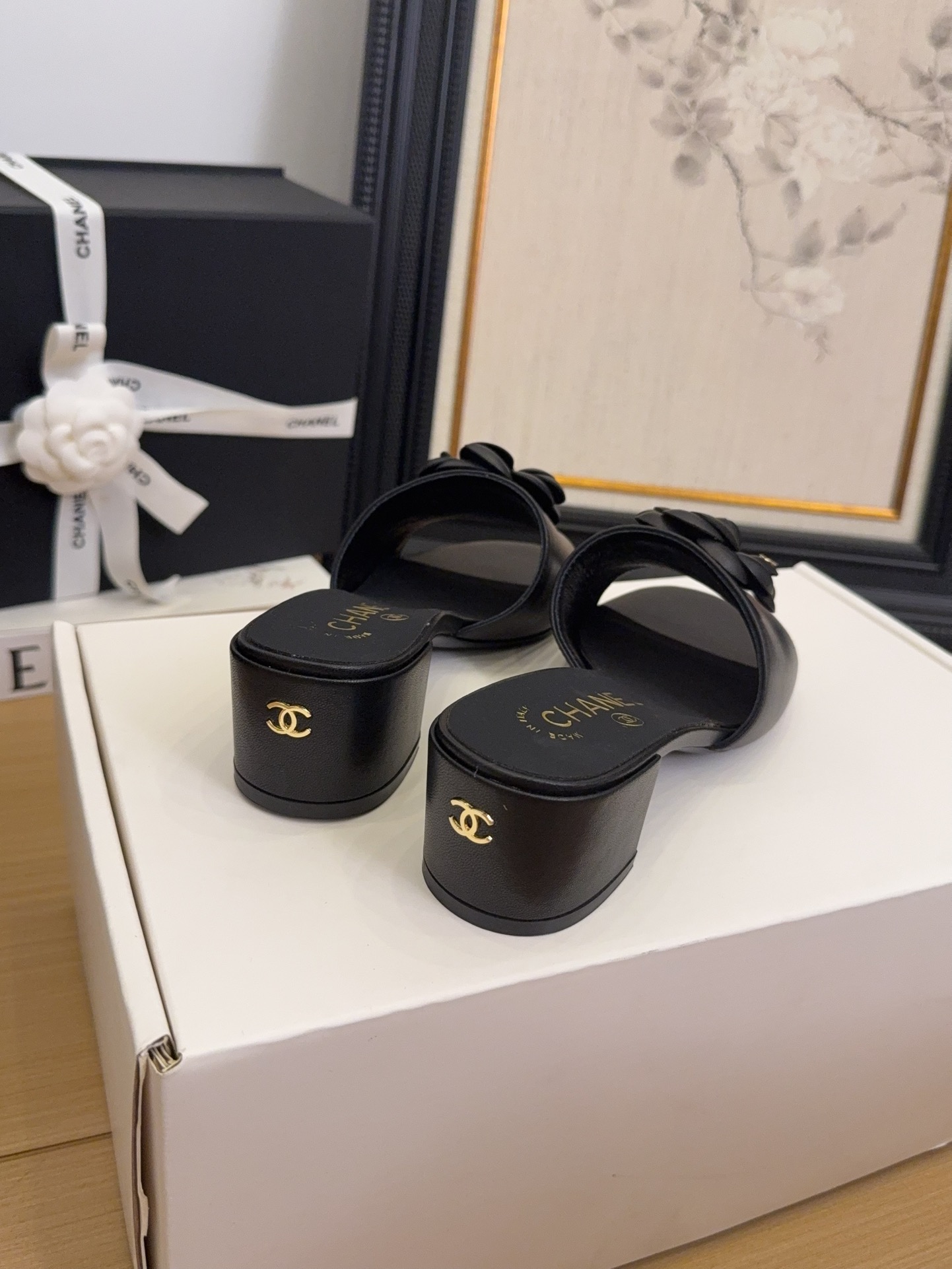 Elegant Women's Leather Mules With Camellia Flower, Classic Luxury Design 8 i1744199688 2080 2