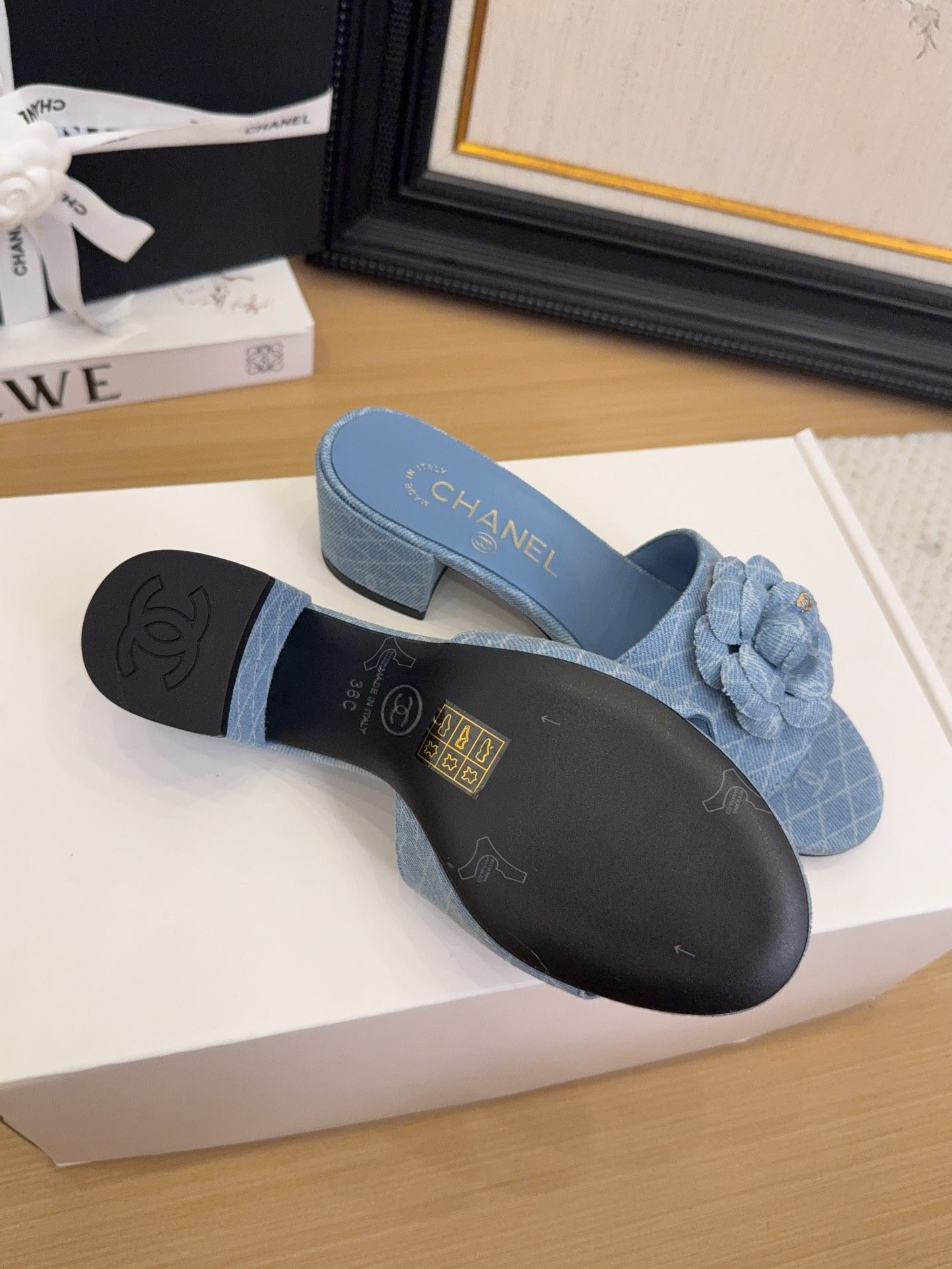 Elegant Chanel Denim Heeled Sandals with Camellia Flower – Sizes 35-39 10 i1744199817 4453 1