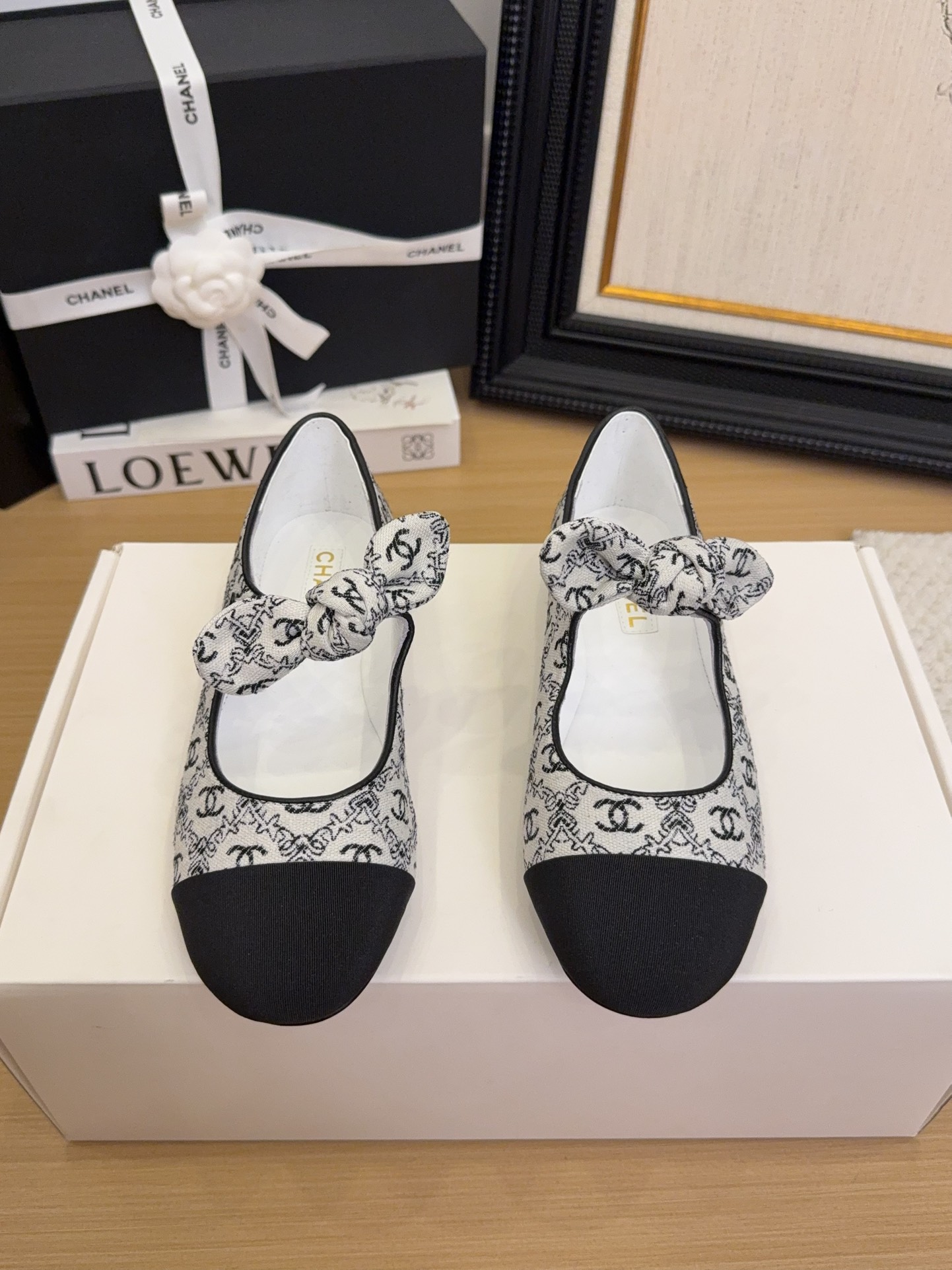 Elegant Women's Chanel Inspired Mary Jane Flats with Bow Detail 3 i1744209961 4643 3