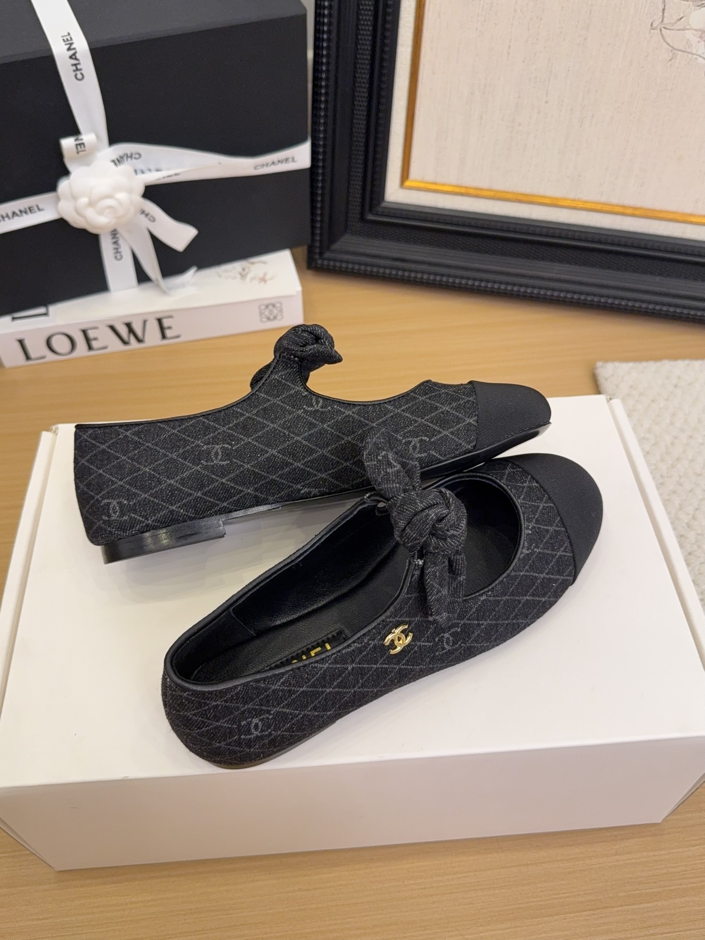 Elegant Women's Ankle Strap Pointed-Toe Bowknot Ballet Flats 7 i1744210037 8292 3